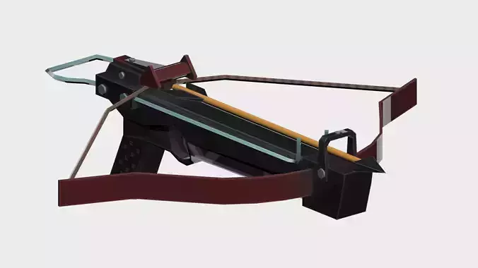 crossbow Low-poly 3D model