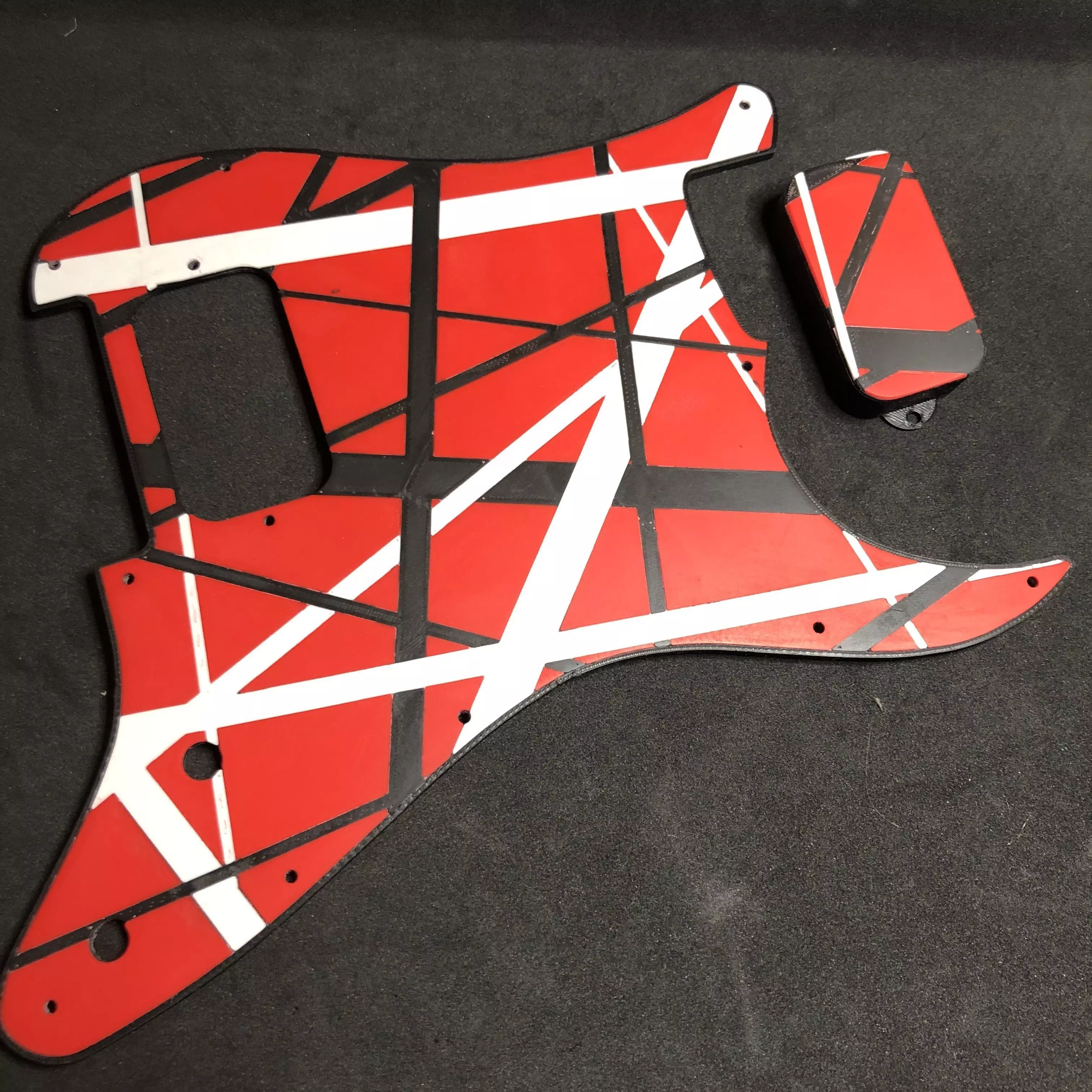 EVH Tribute Scratchplate for Fender Stratocaster 3D print model_0