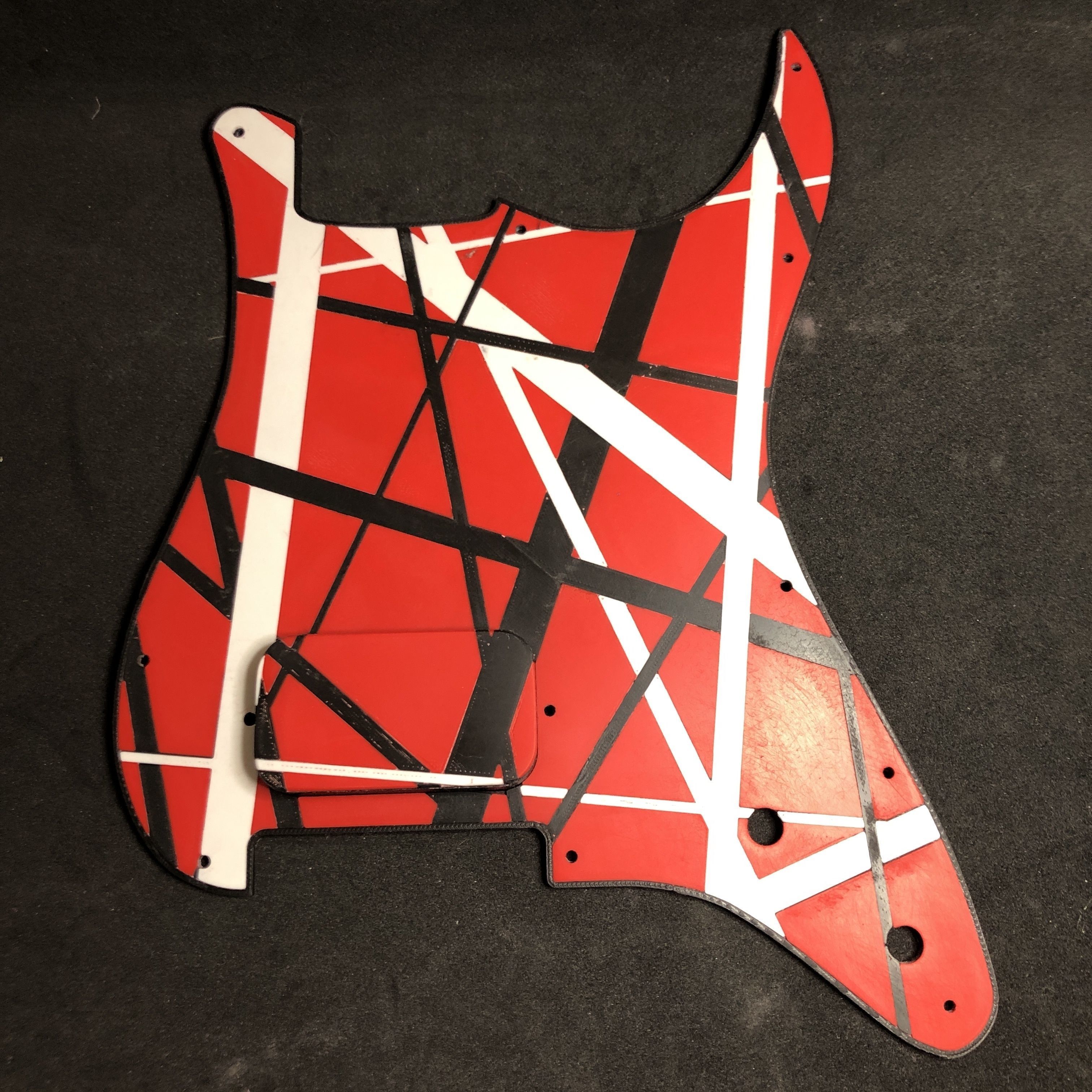 EVH Tribute Scratchplate for Fender Stratocaster 3D print model_3