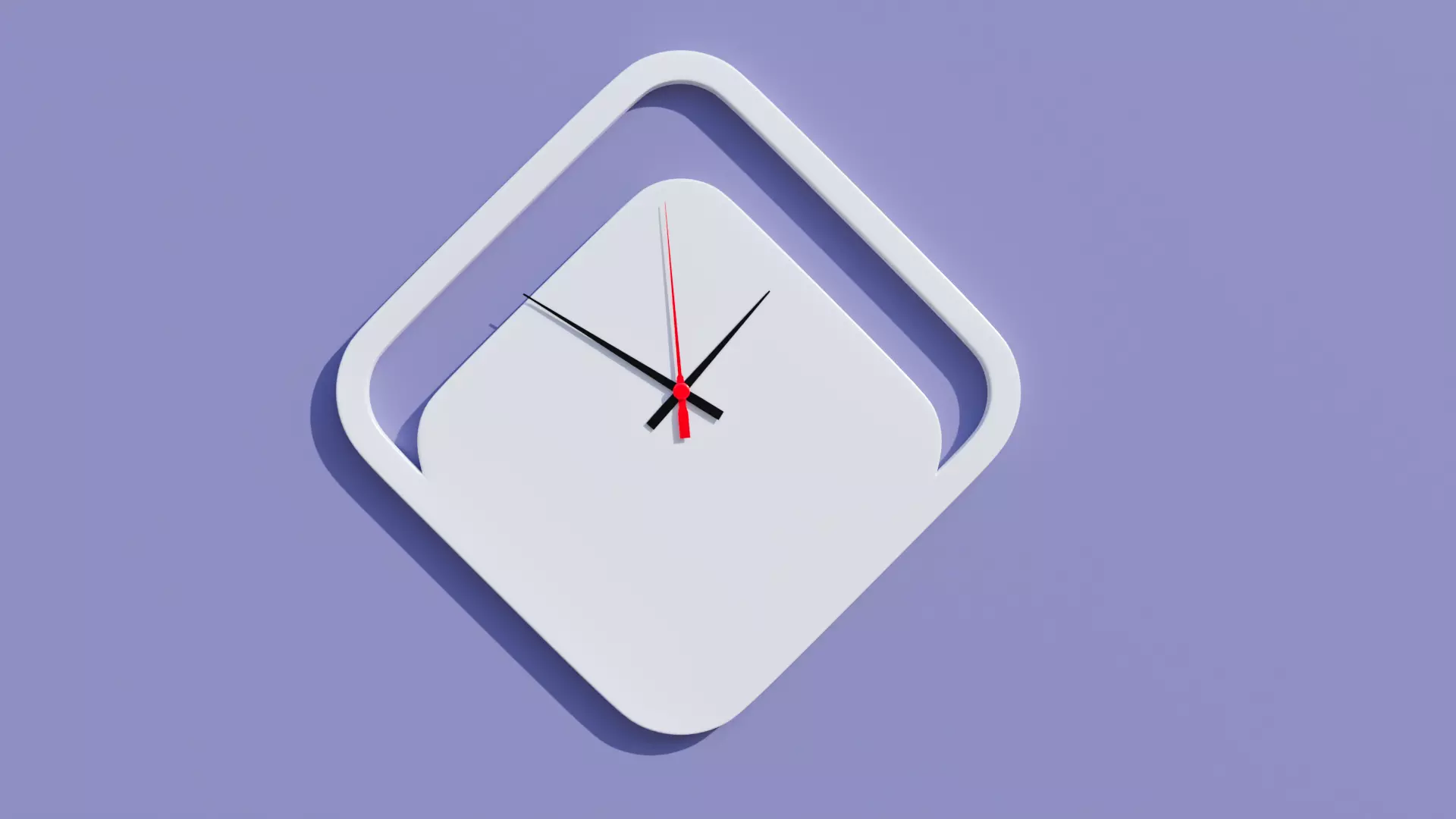 Wall Hanged Clock Decorative 3D model 2 3D model