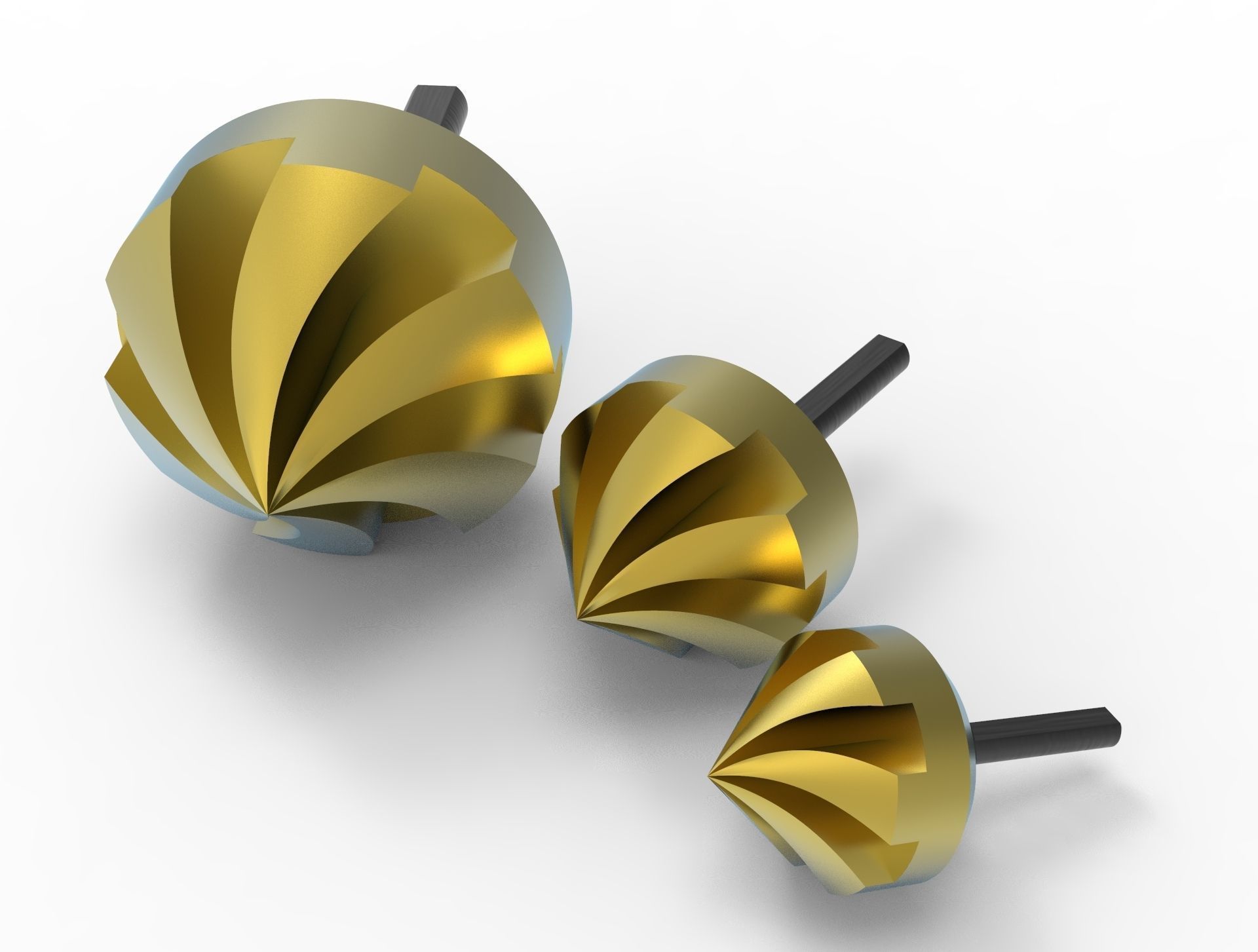 Countersink Power Drill Bit 3D model_6