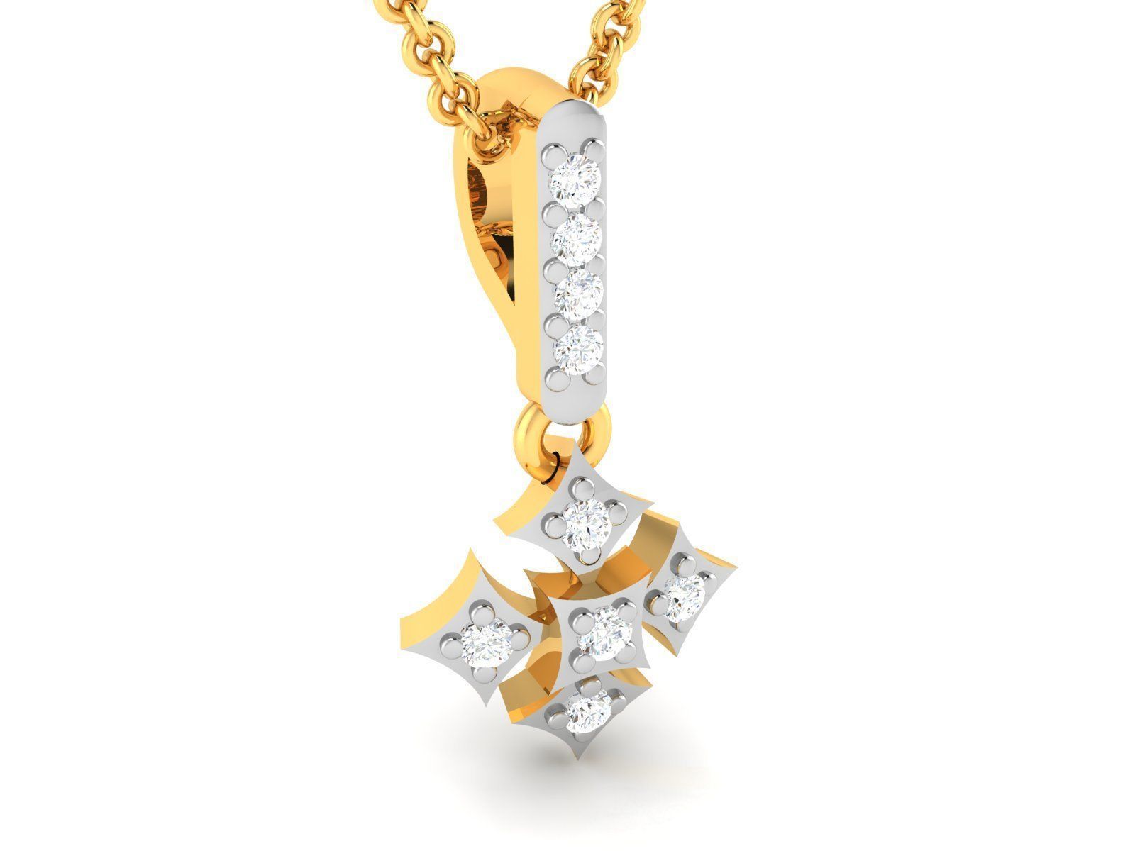 Women pendant 3D print model_1