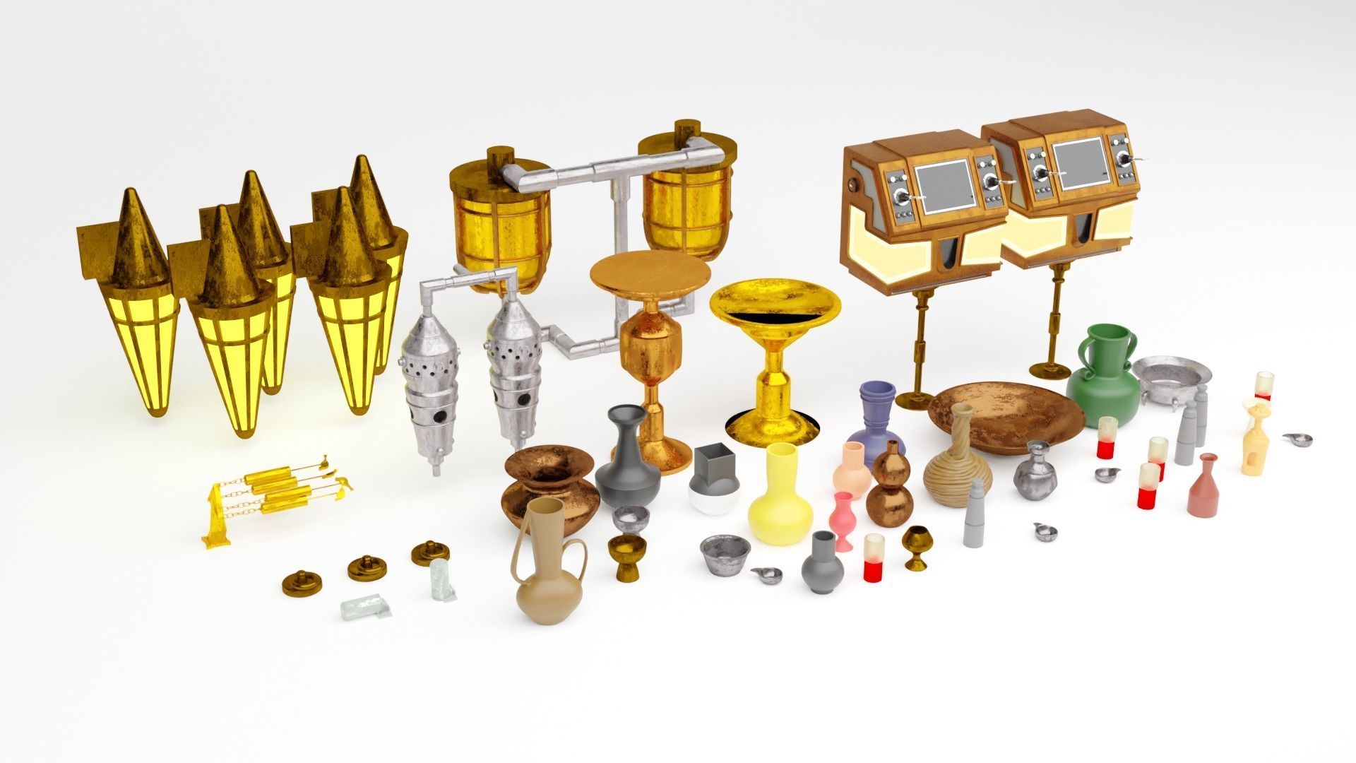 Ralph McQuarries Bazaar - Complete set - 1-12 scale 3D Model Collection_26