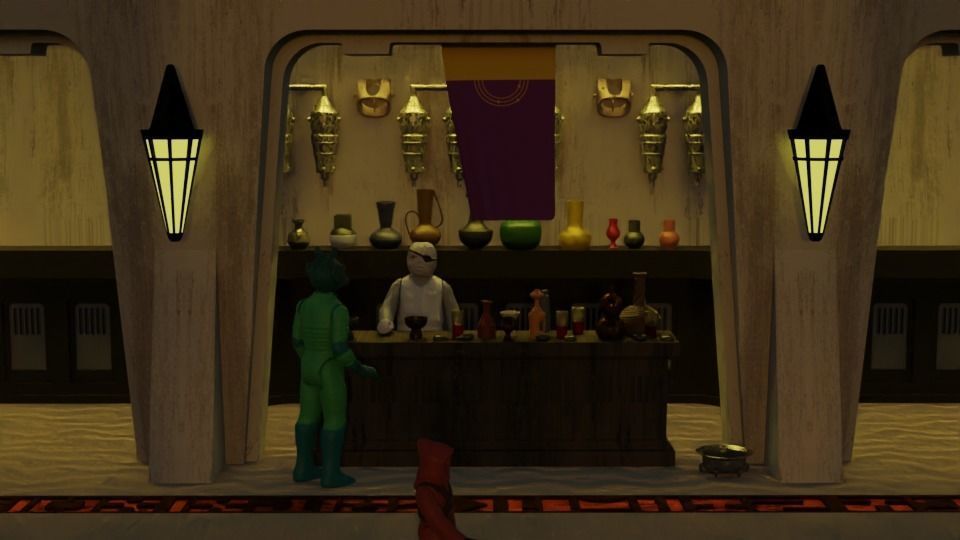 Ralph McQuarries Bazaar - Complete set - 1-12 scale 3D Model Collection_7