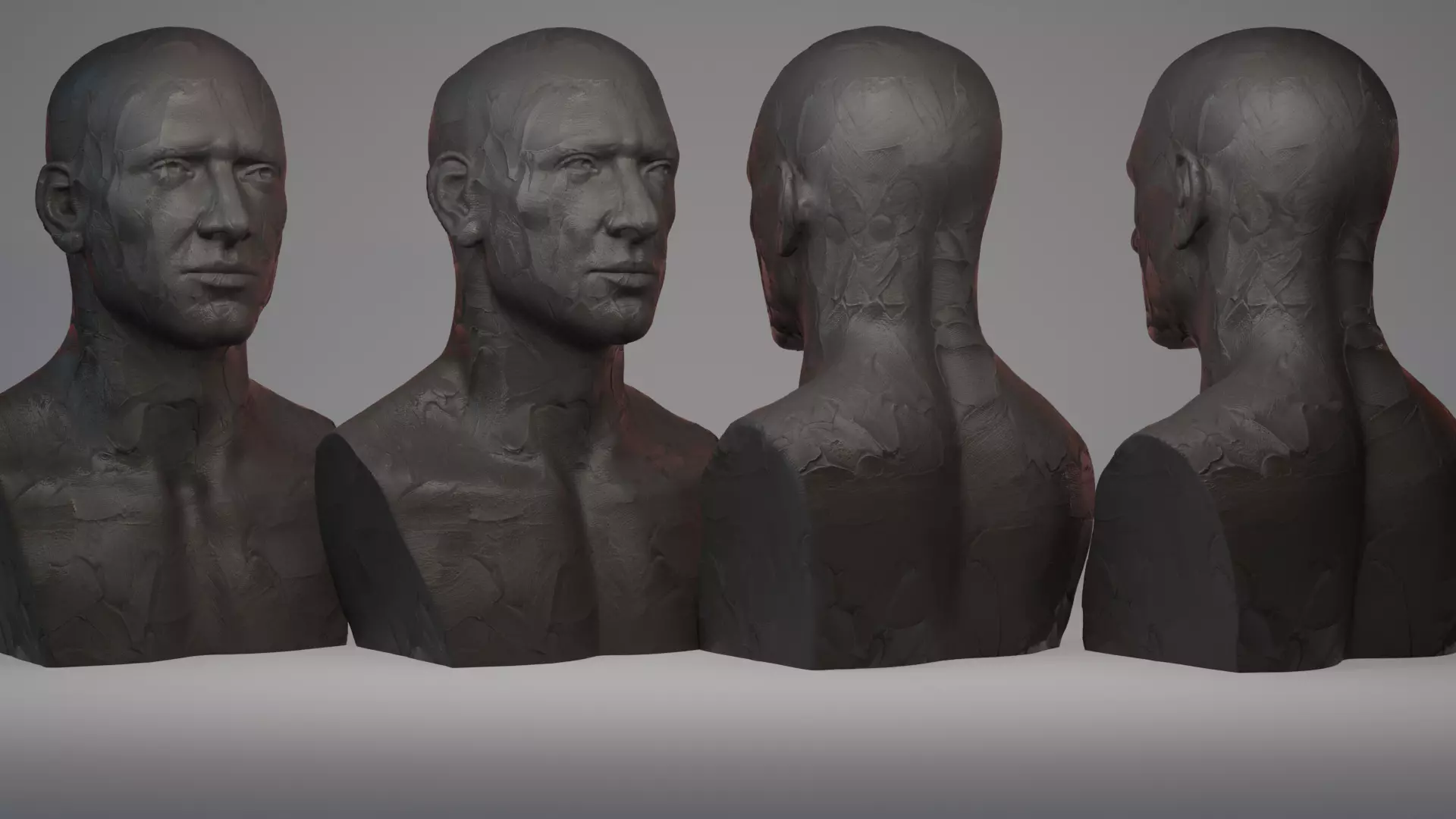 Men Heads 3D model_0