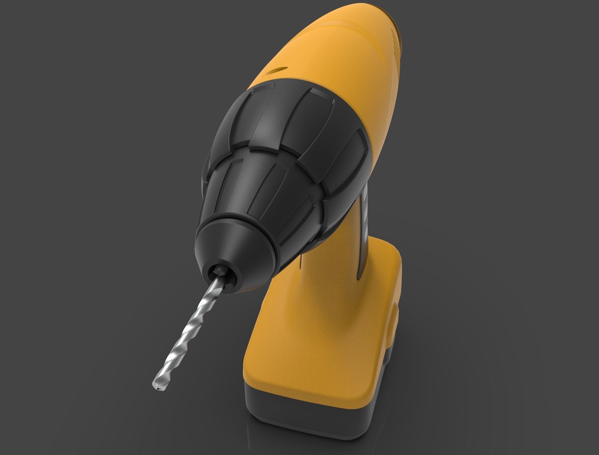 Cordless Drill Machine 3D model_7