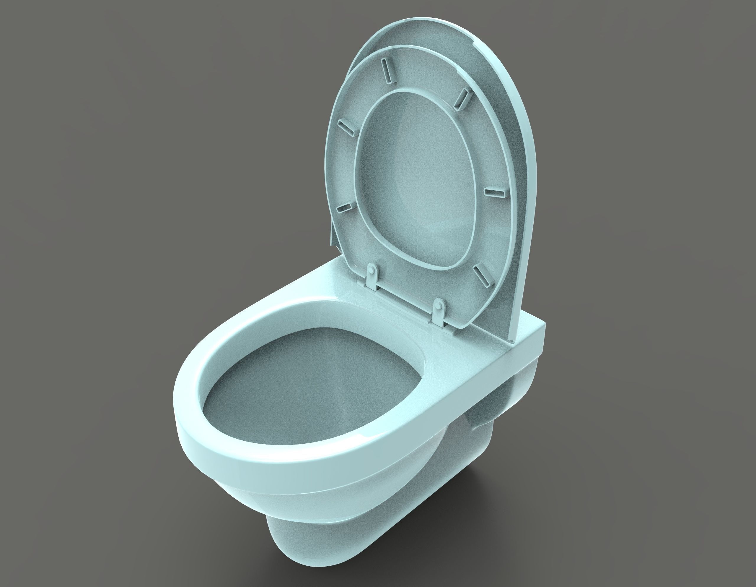 Commode toilet 3D model_8