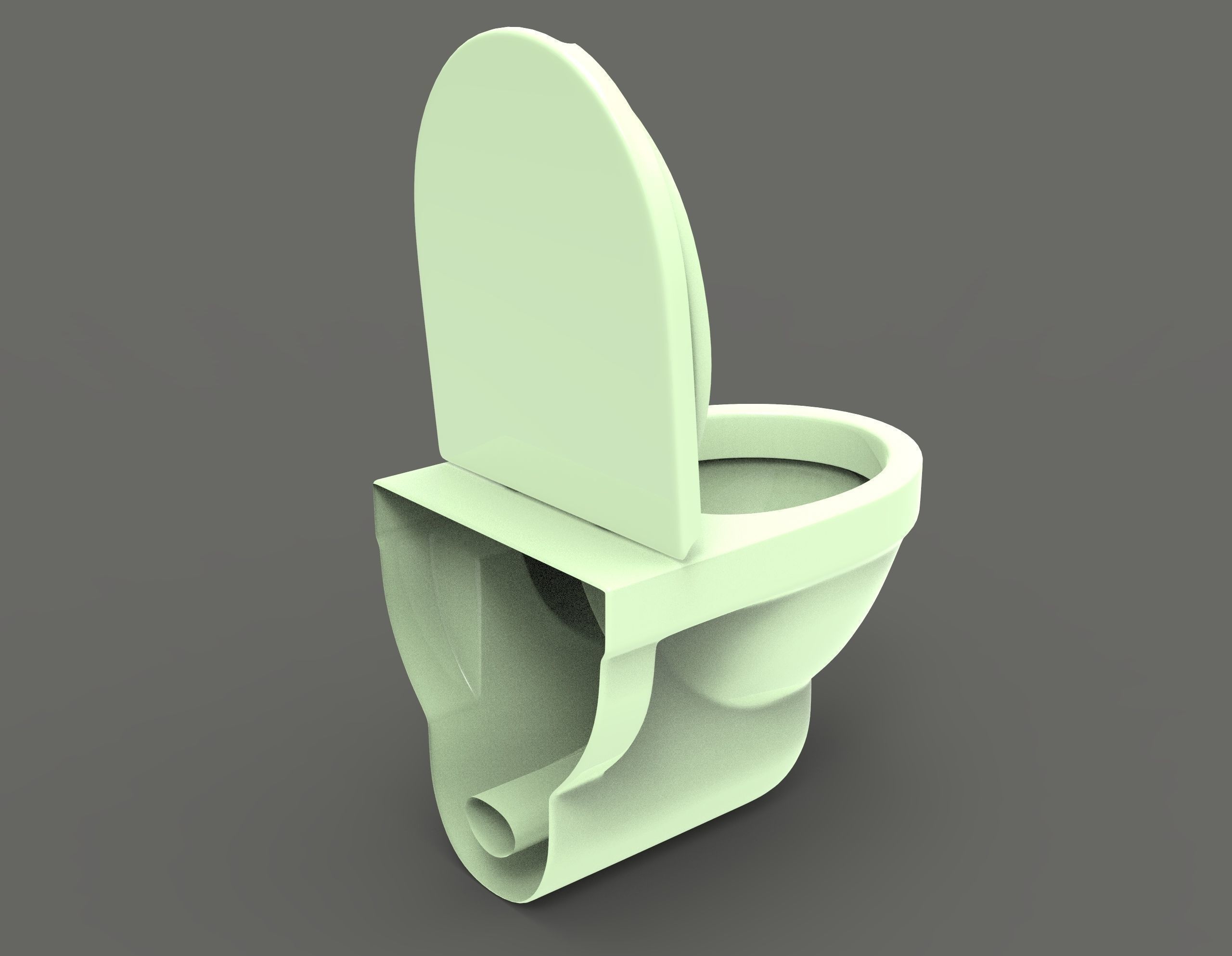 Commode toilet 3D model_6