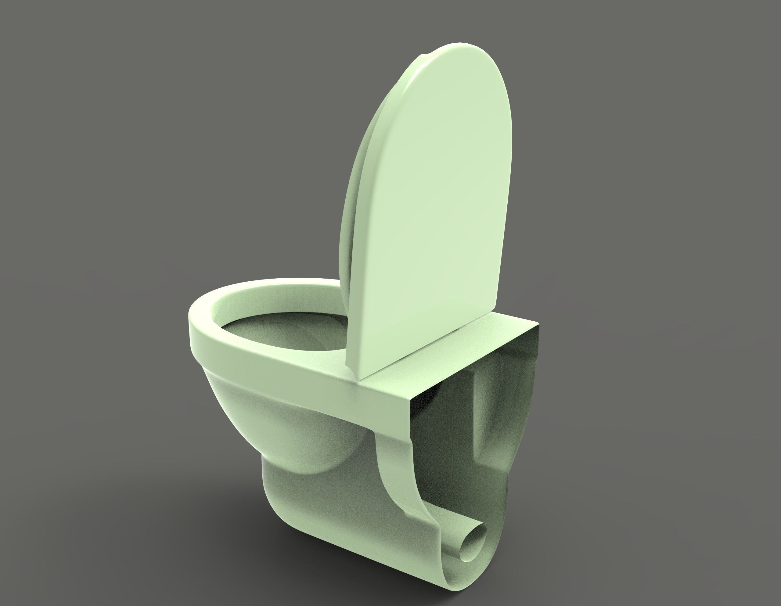 Commode toilet 3D model_5