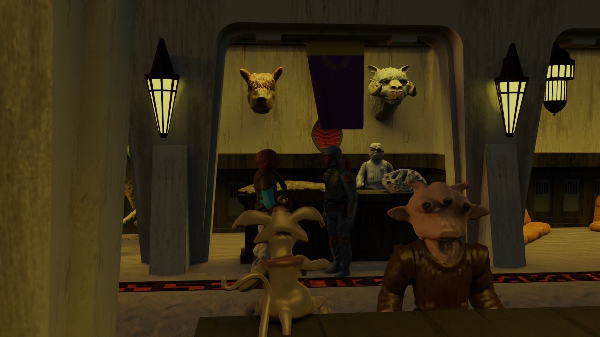 Ralph McQuarries Bazaar - Complete set - 1-6 scale 3D Model Collection_13