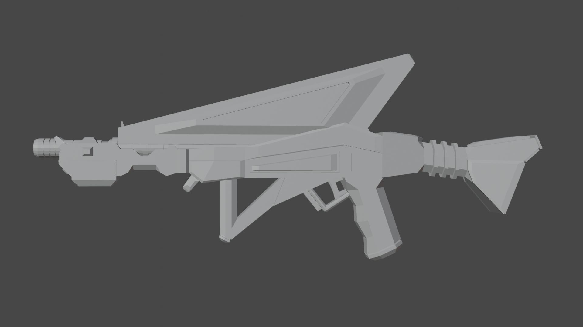 gun model L02 Low-poly 3D model_3