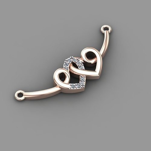 heart pendent 3D print model