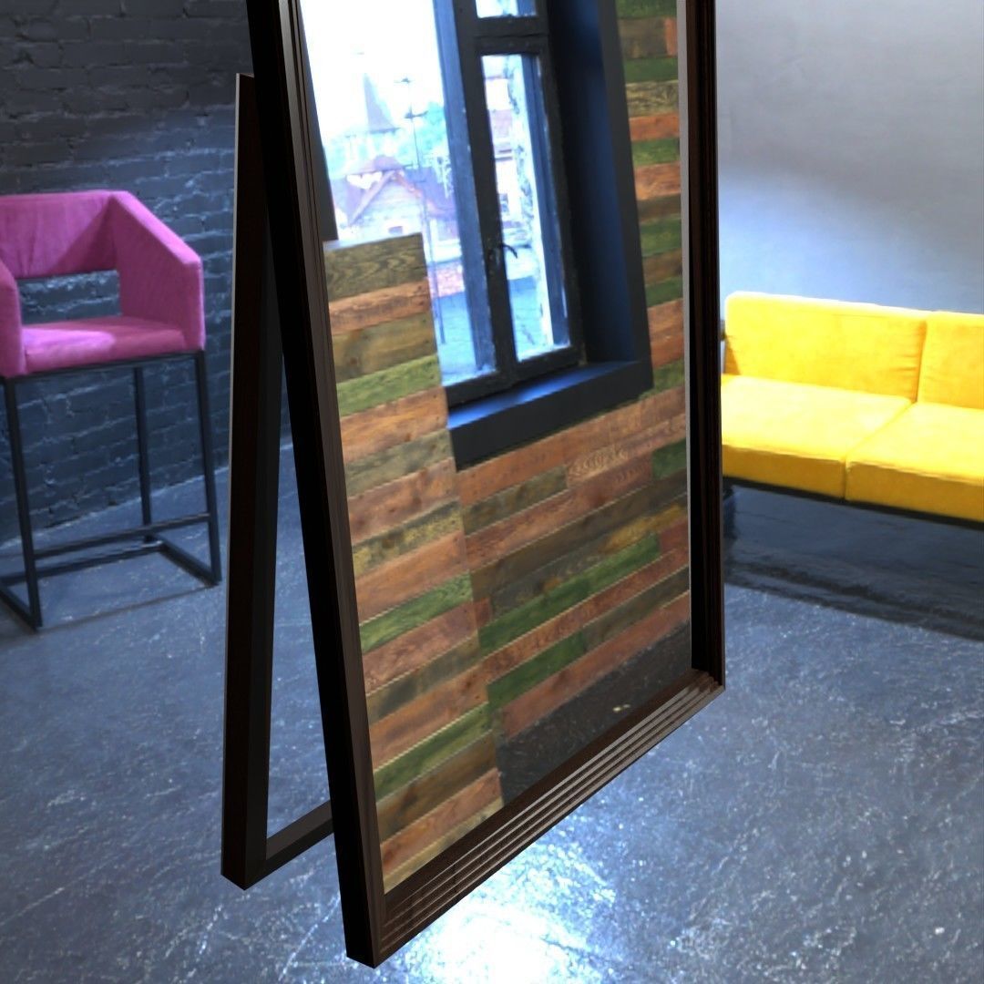 Simple Standing Mirror 3D model | CGTrader