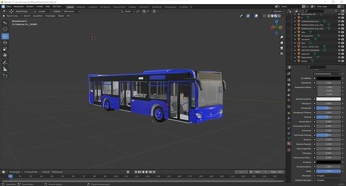 Citaro with interior 3D model