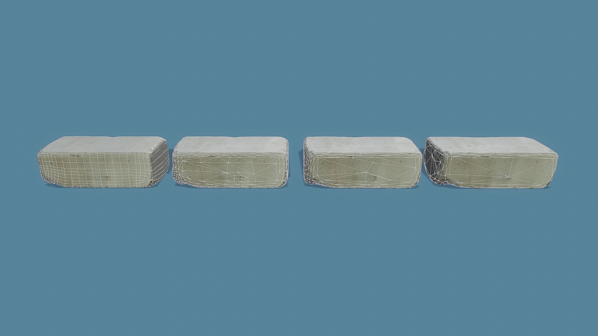 3D Scan Old Silicate Bricks Pack - Props Low-poly 3D model_27