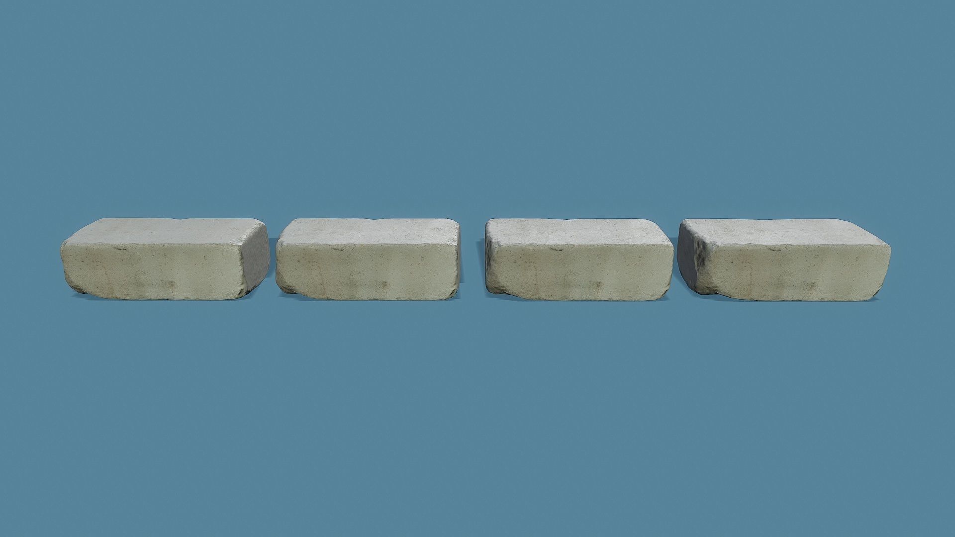 3D Scan Old Silicate Bricks Pack - Props Low-poly 3D model_26
