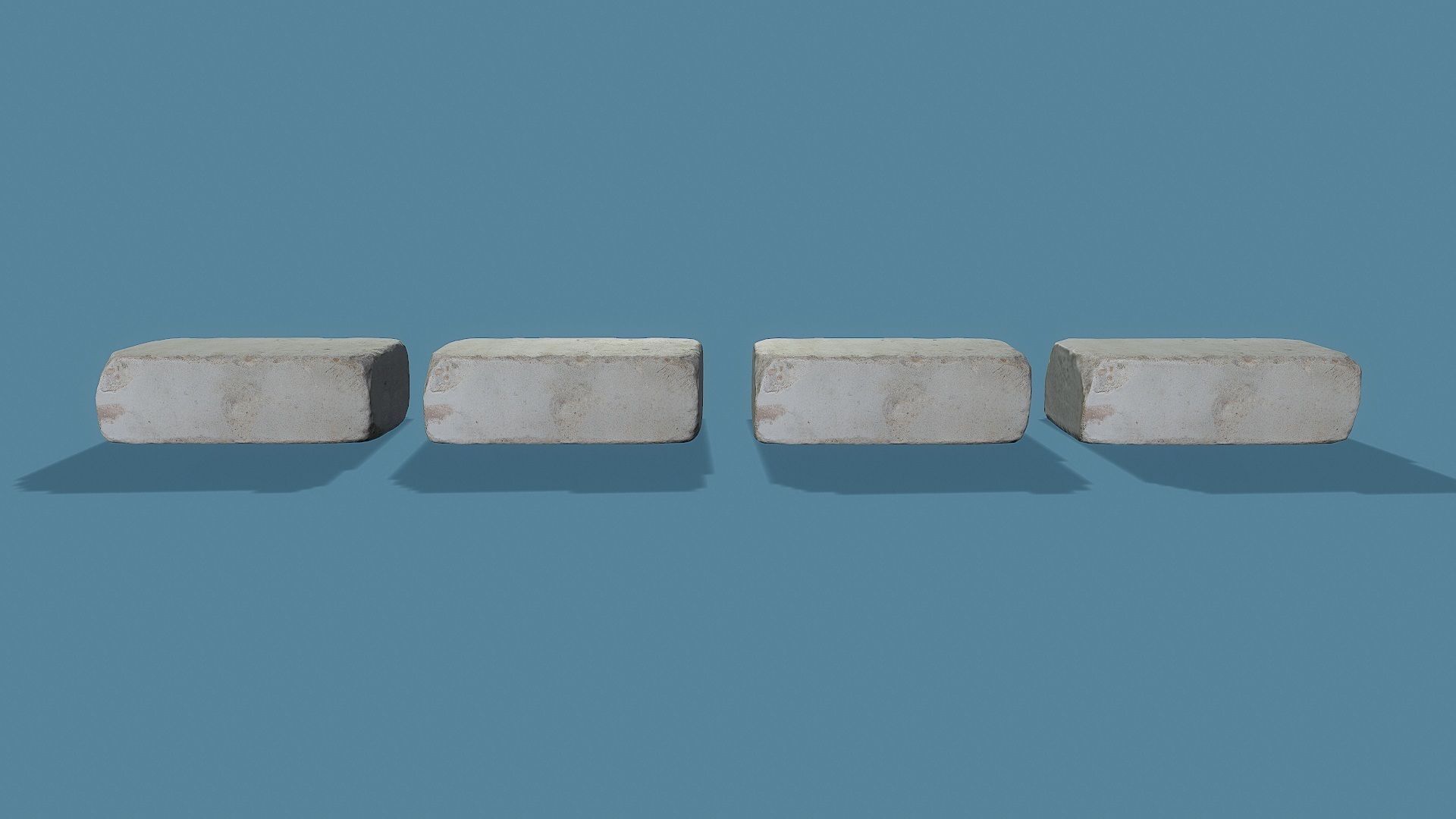 3D Scan Old Silicate Bricks Pack - Props Low-poly 3D model_11