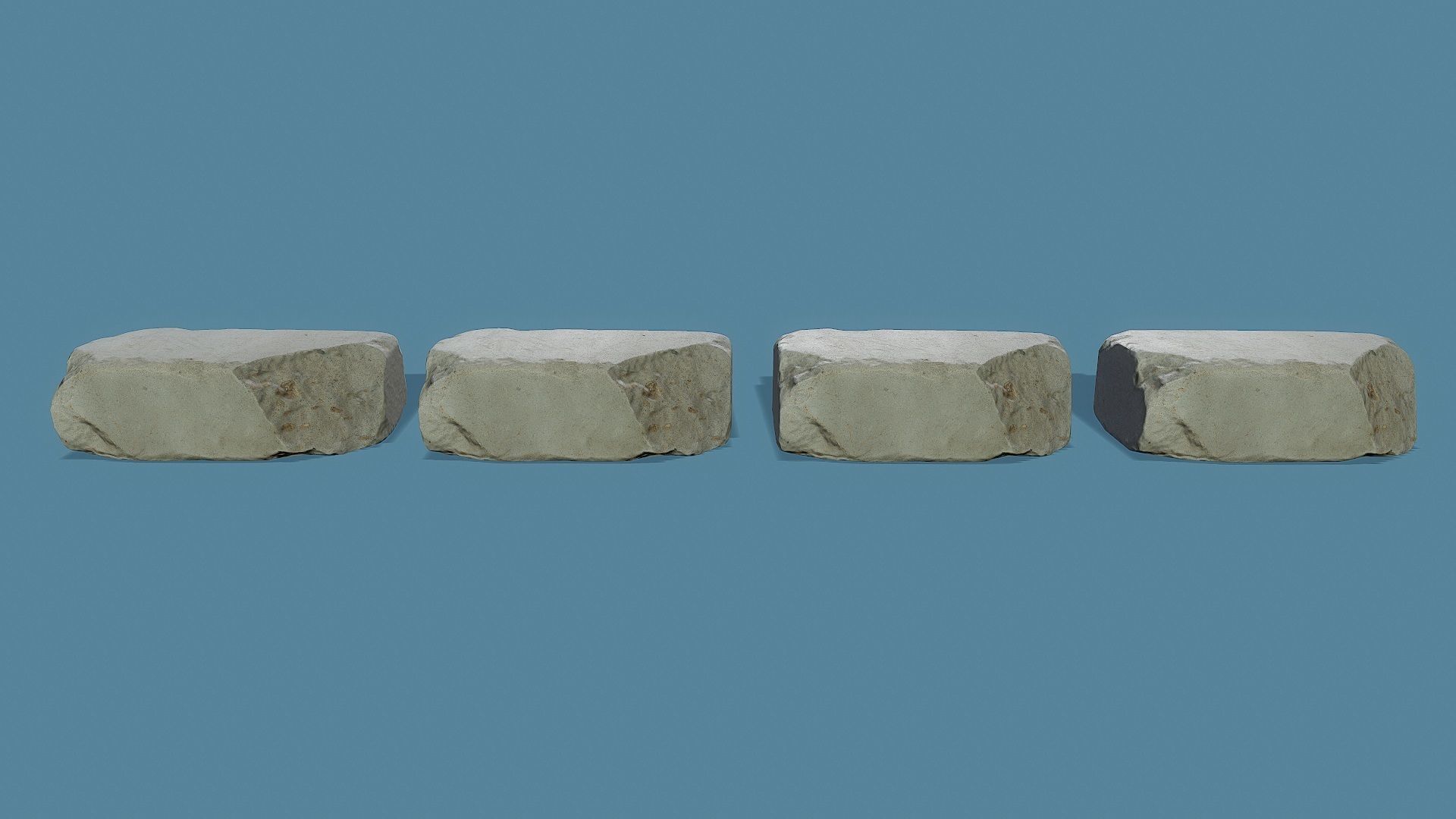3D Scan Old Silicate Bricks Pack - Props Low-poly 3D model_16