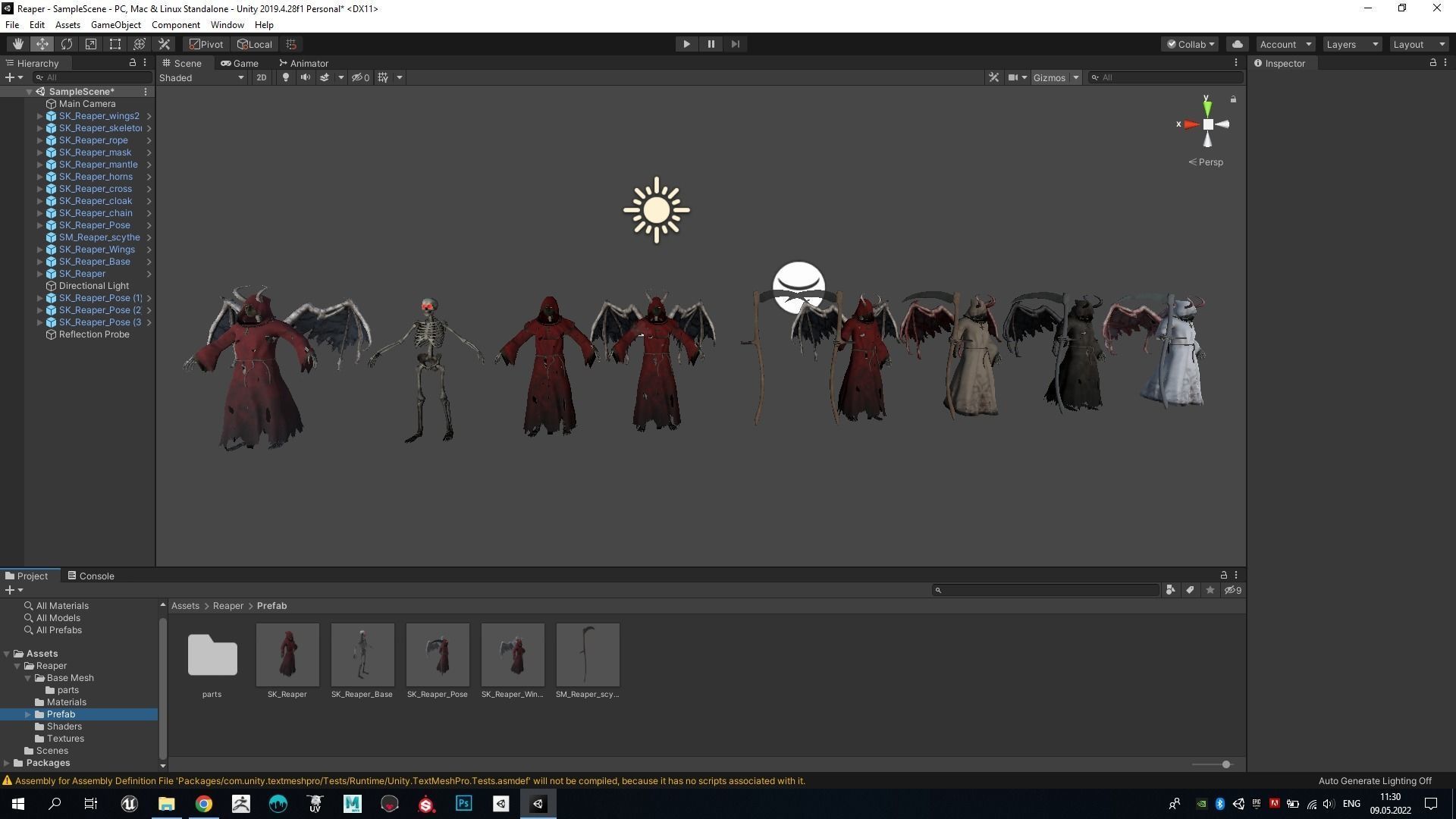 Reaper Low-poly 3D model_10