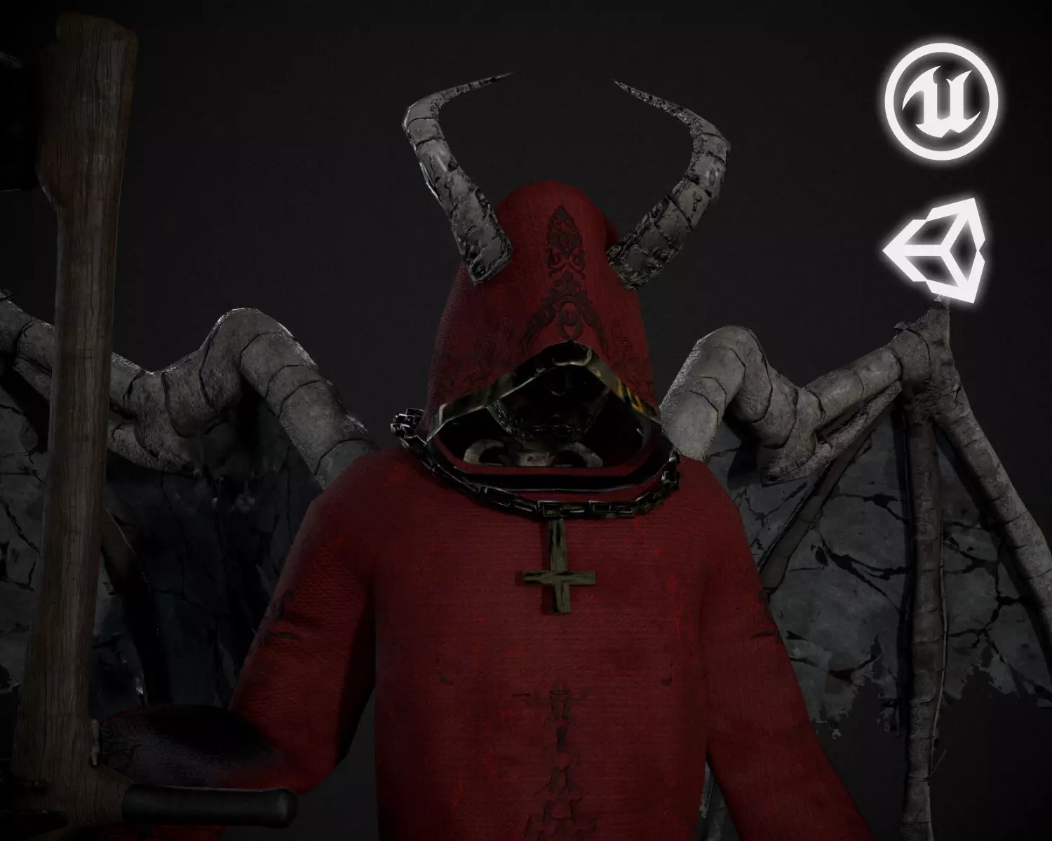 Reaper Low-poly 3D model_0