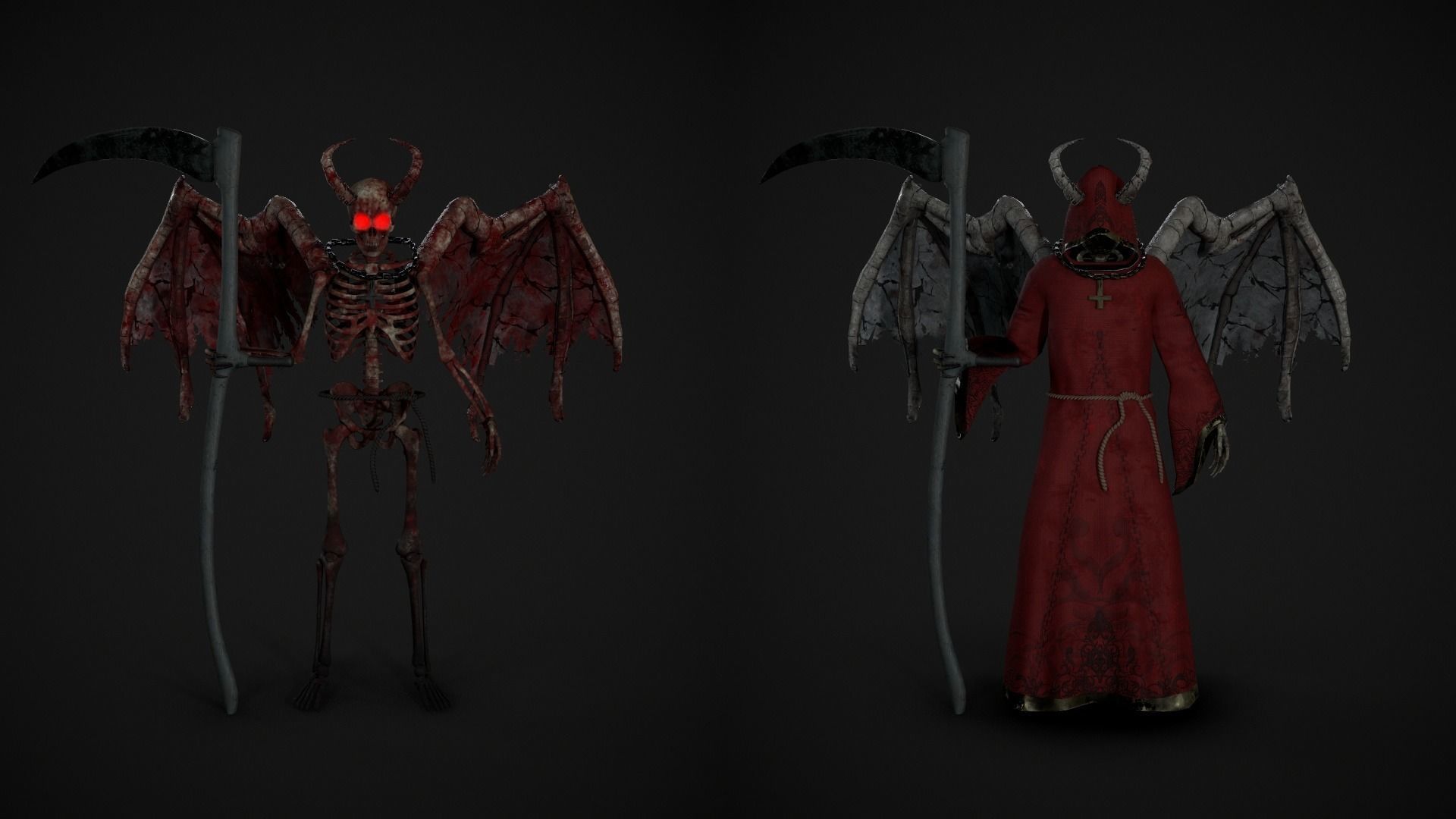 Reaper Low-poly 3D model_8