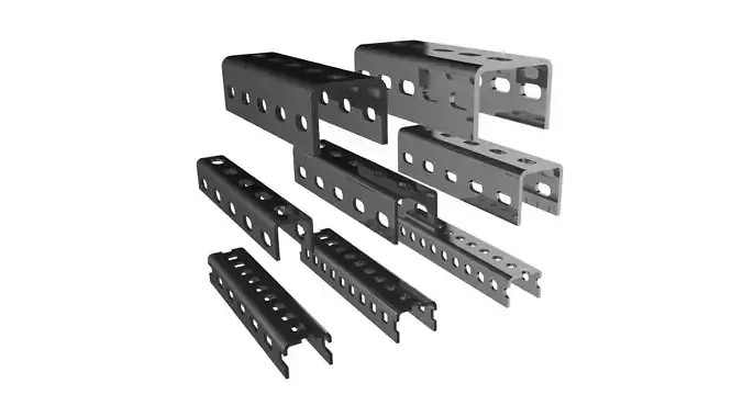 Metal framing U cross section 