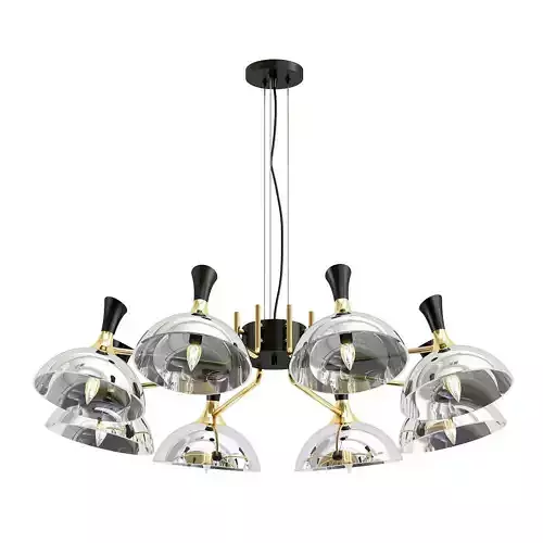 ambrella-light-traditional-tr9084 chandelier made of brass and glass