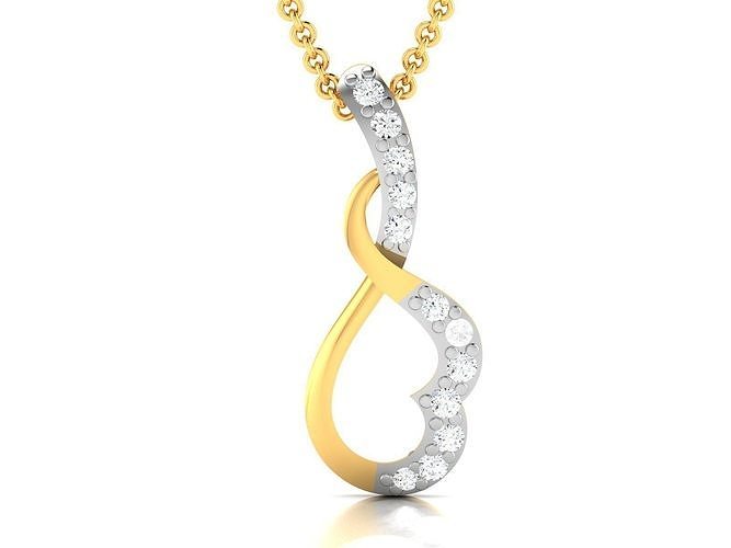 Women pendant 3D print model