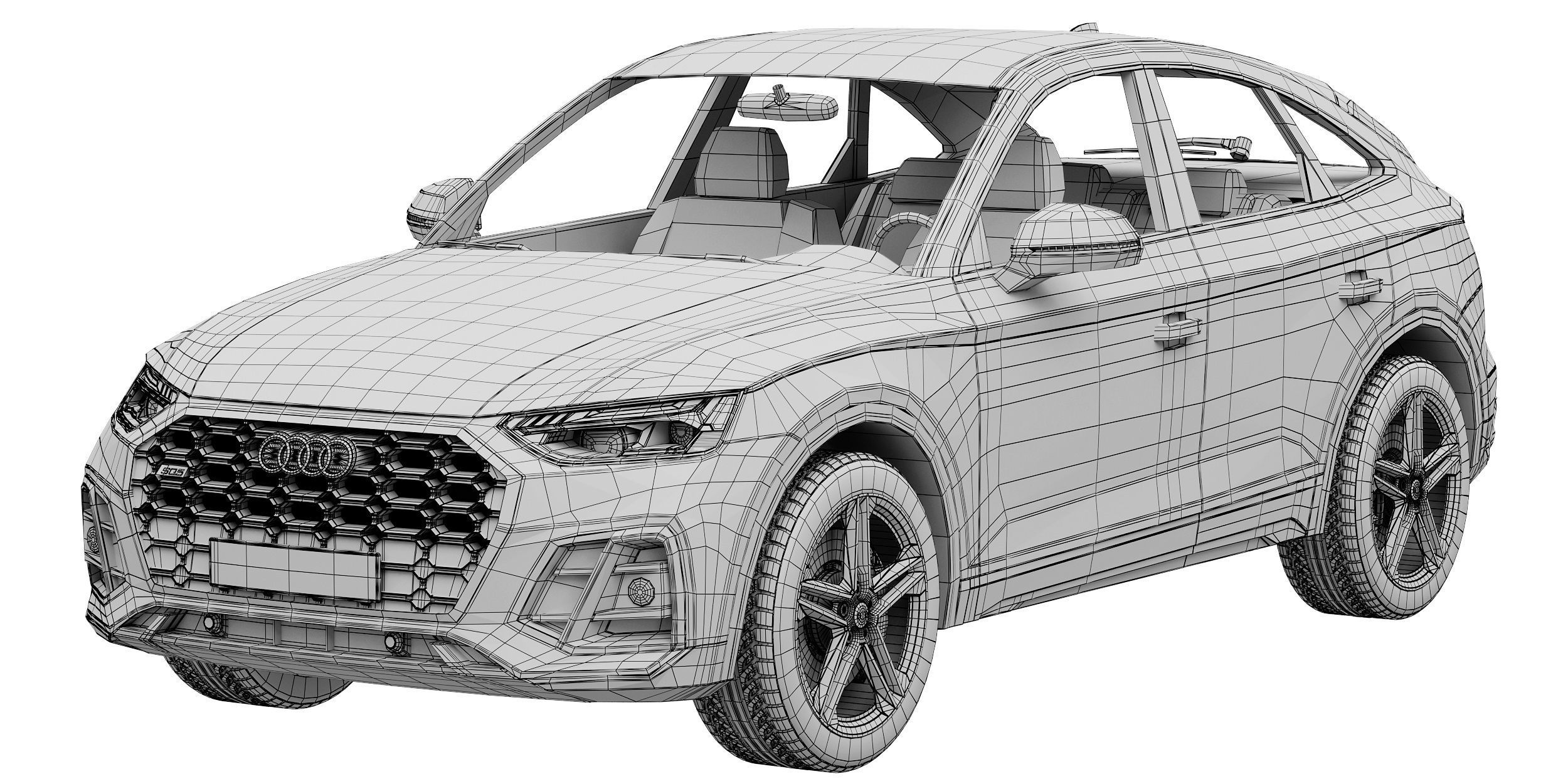 Audi SQ5 sportback 3D model_13