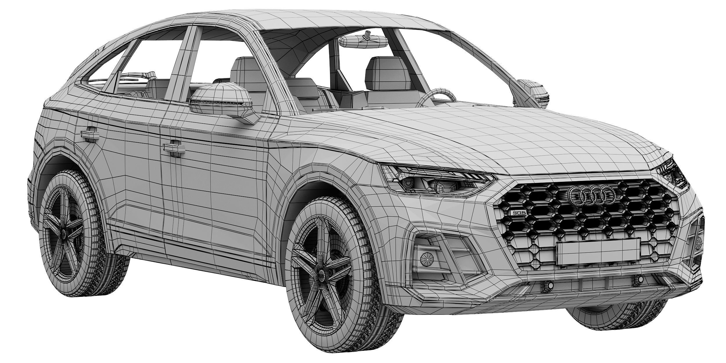 Audi SQ5 sportback 3D model_14