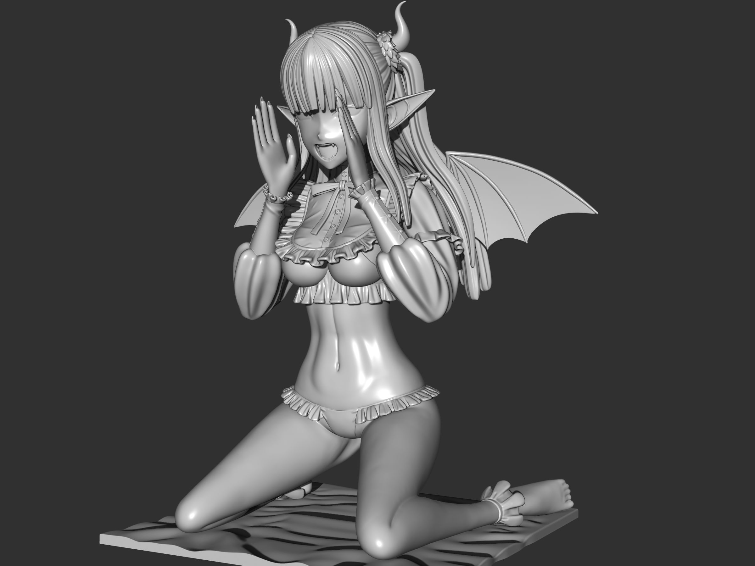 marin ryzu cosplay figure  3D print model_8
