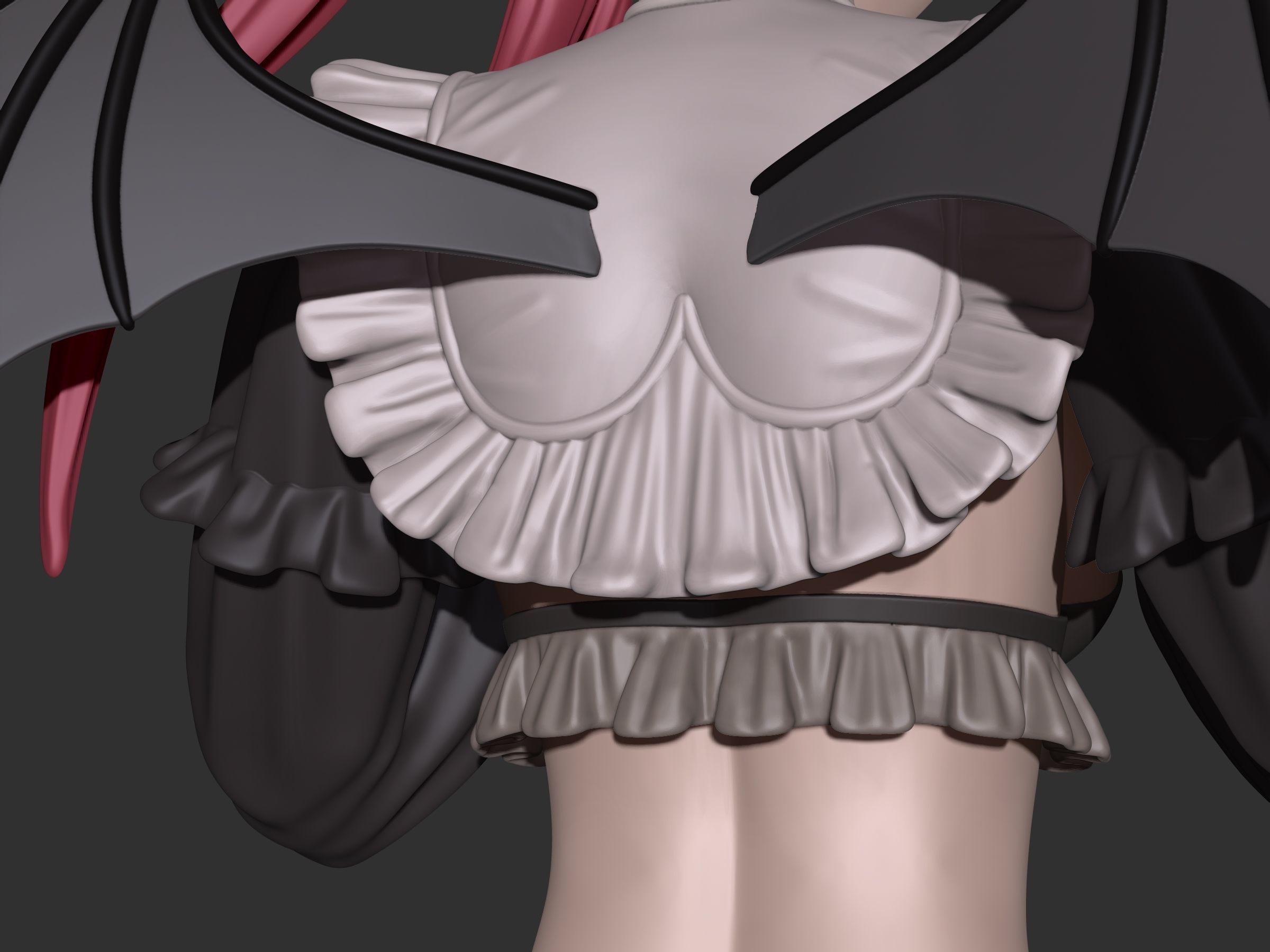 marin ryzu cosplay figure  3D print model_14