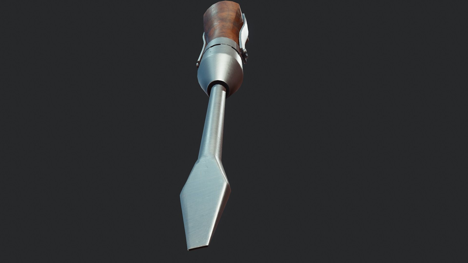 Vintage Screwdriver - Tutorial Included Low-poly 3D model_10