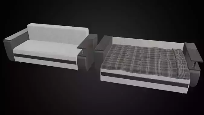 cartoon sofa Free 3D model