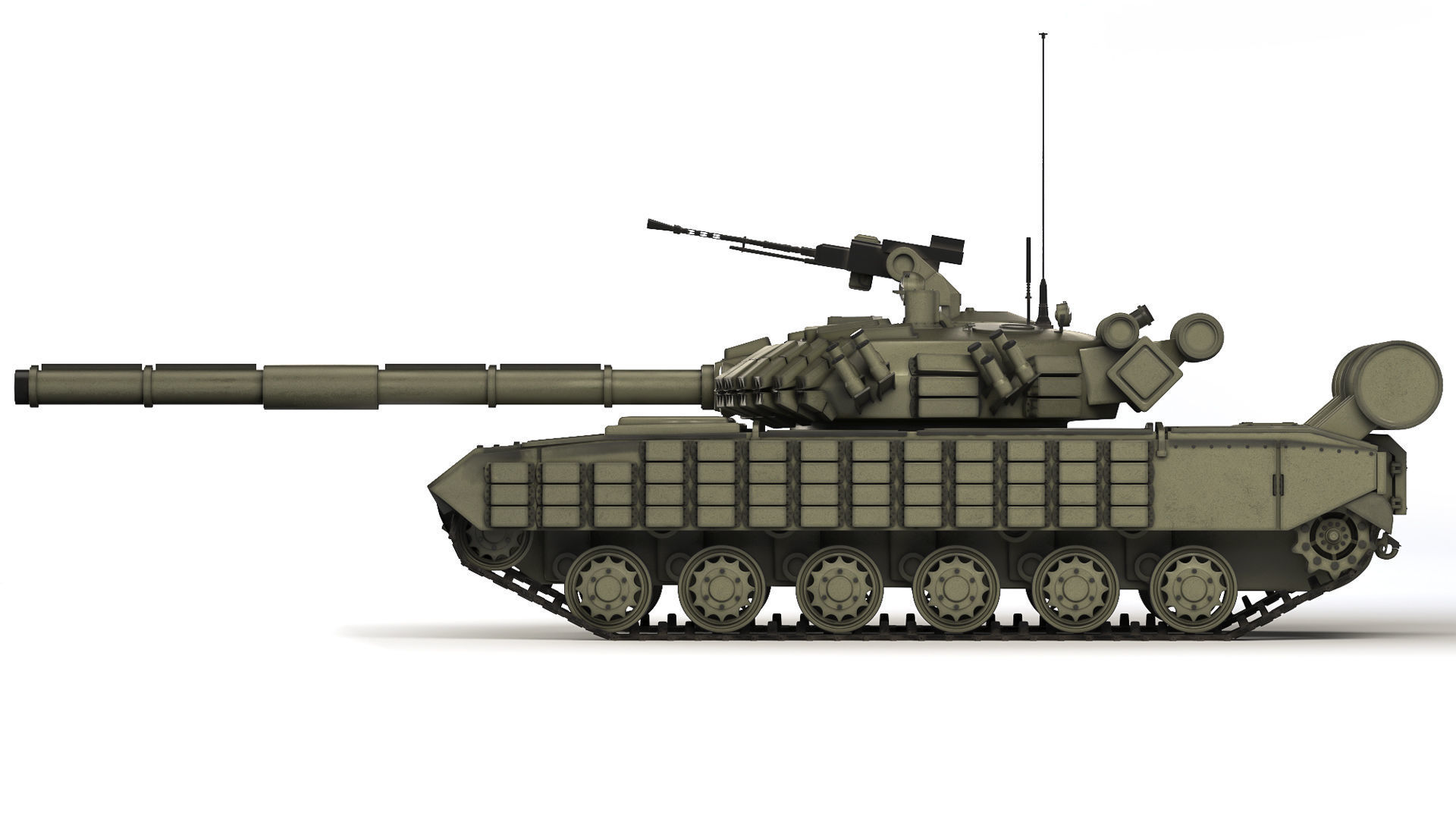 Tank T-64 BV 2017 3D model_1