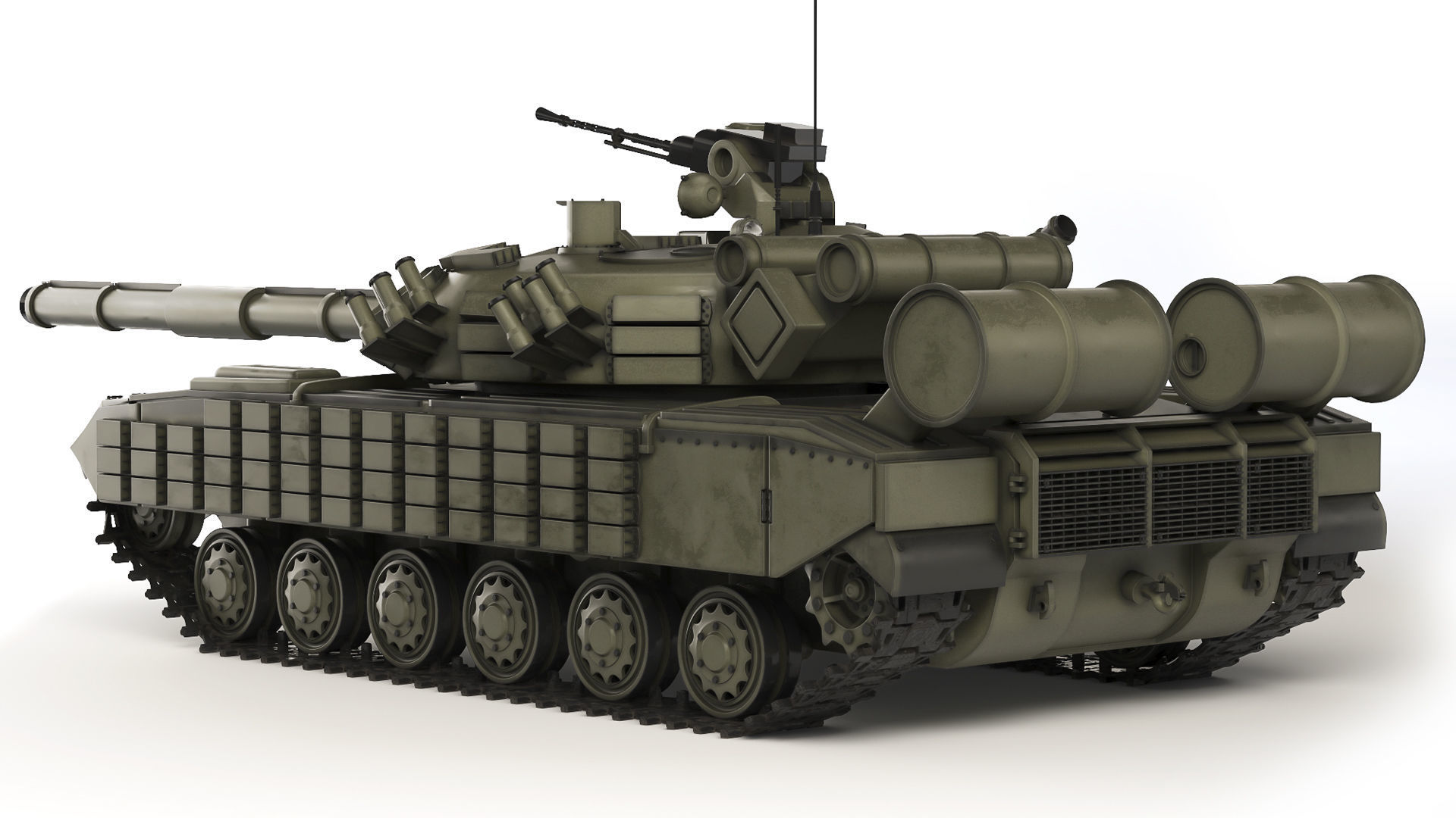 Tank T-64 BV 2017 3D model_2
