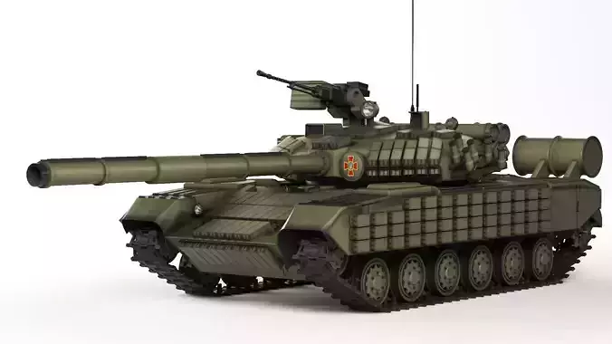 Tank T-64 BV 2017 3D model