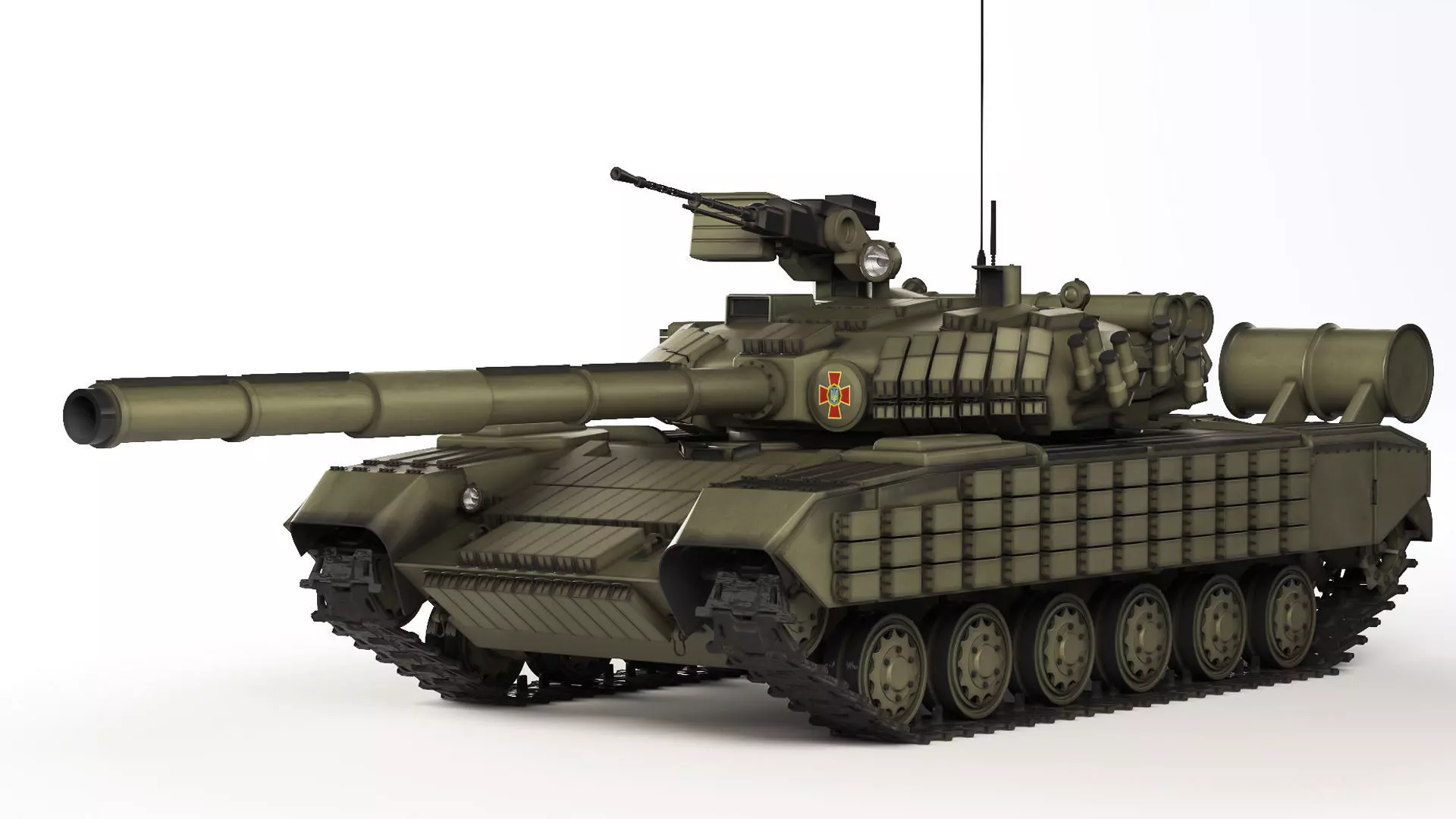 Tank T-64 BV 2017 3D model_0