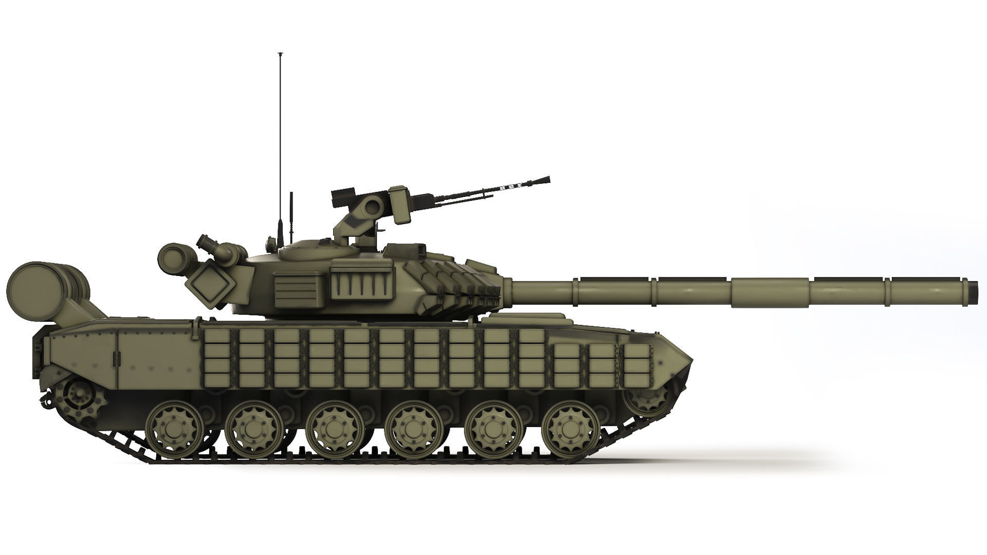 Tank T-64 BV 2017 3D model_5