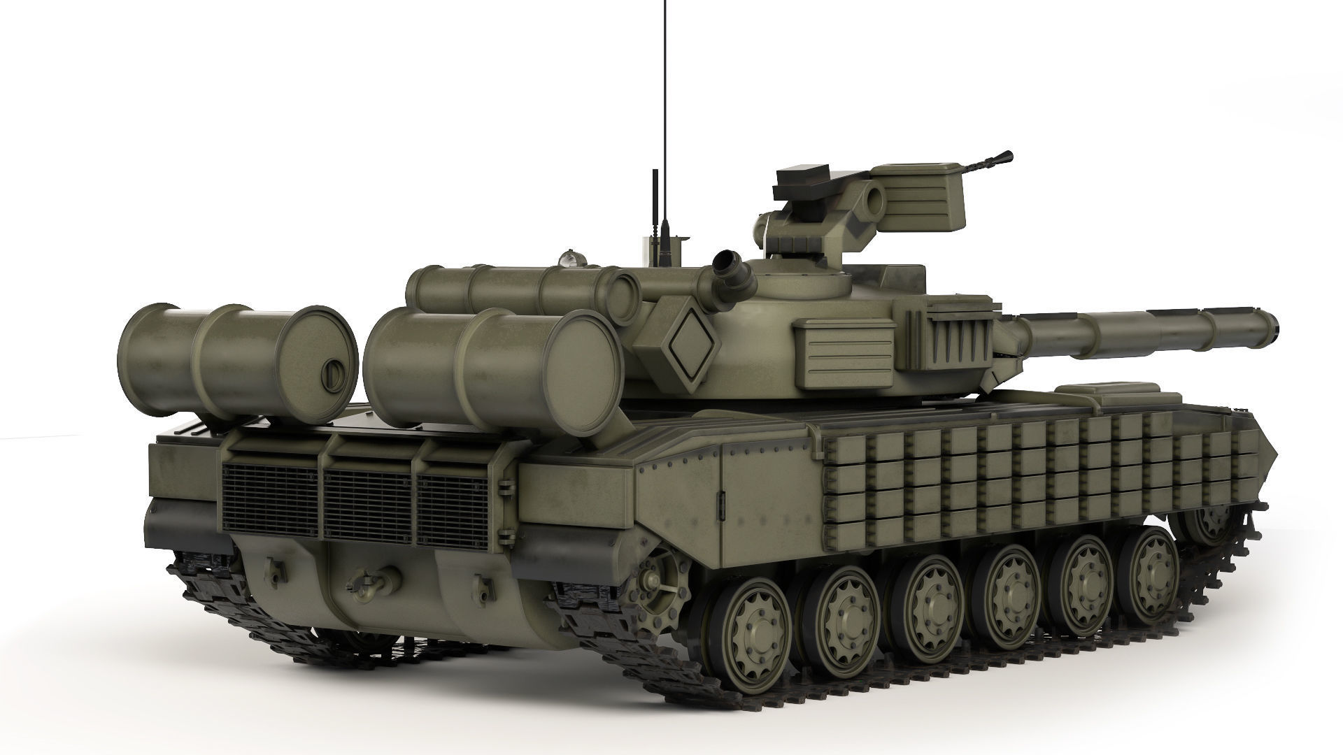 Tank T-64 BV 2017 3D model_4