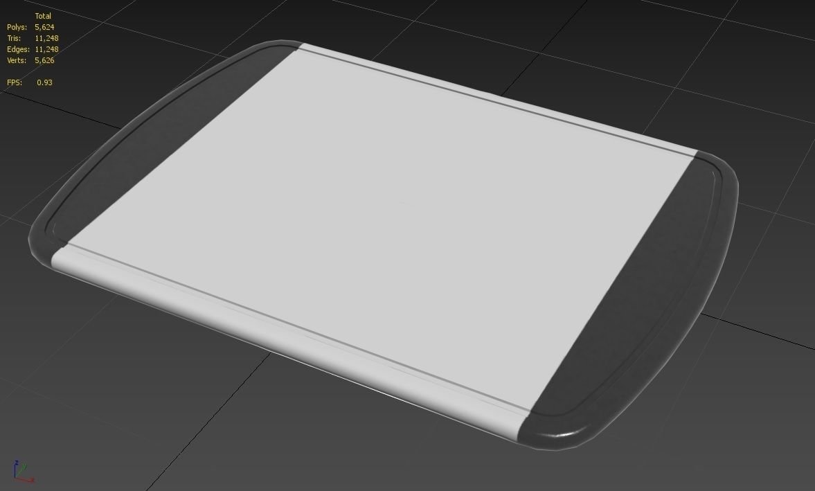 Cutting Board M4 Low-poly 3D model_14