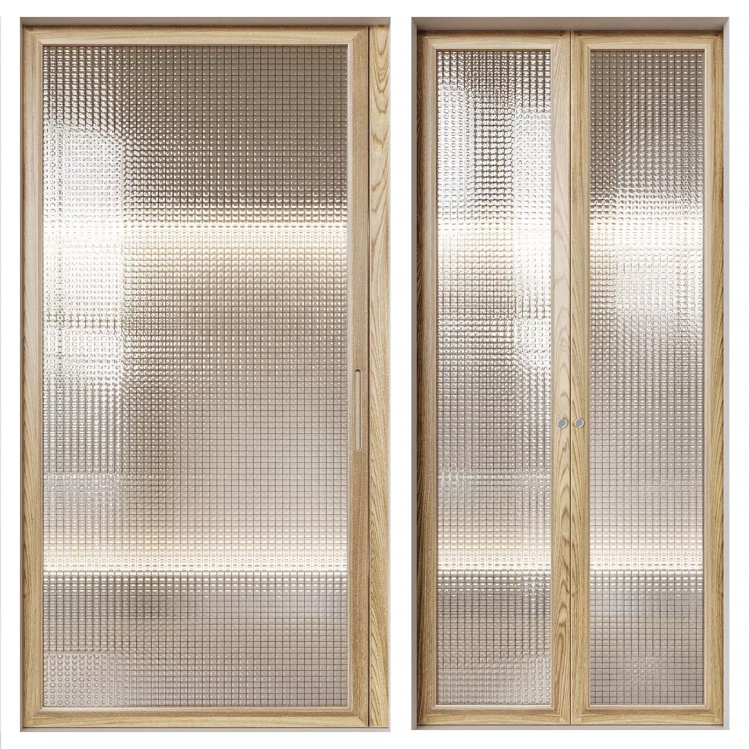 wooden classical door 3D model