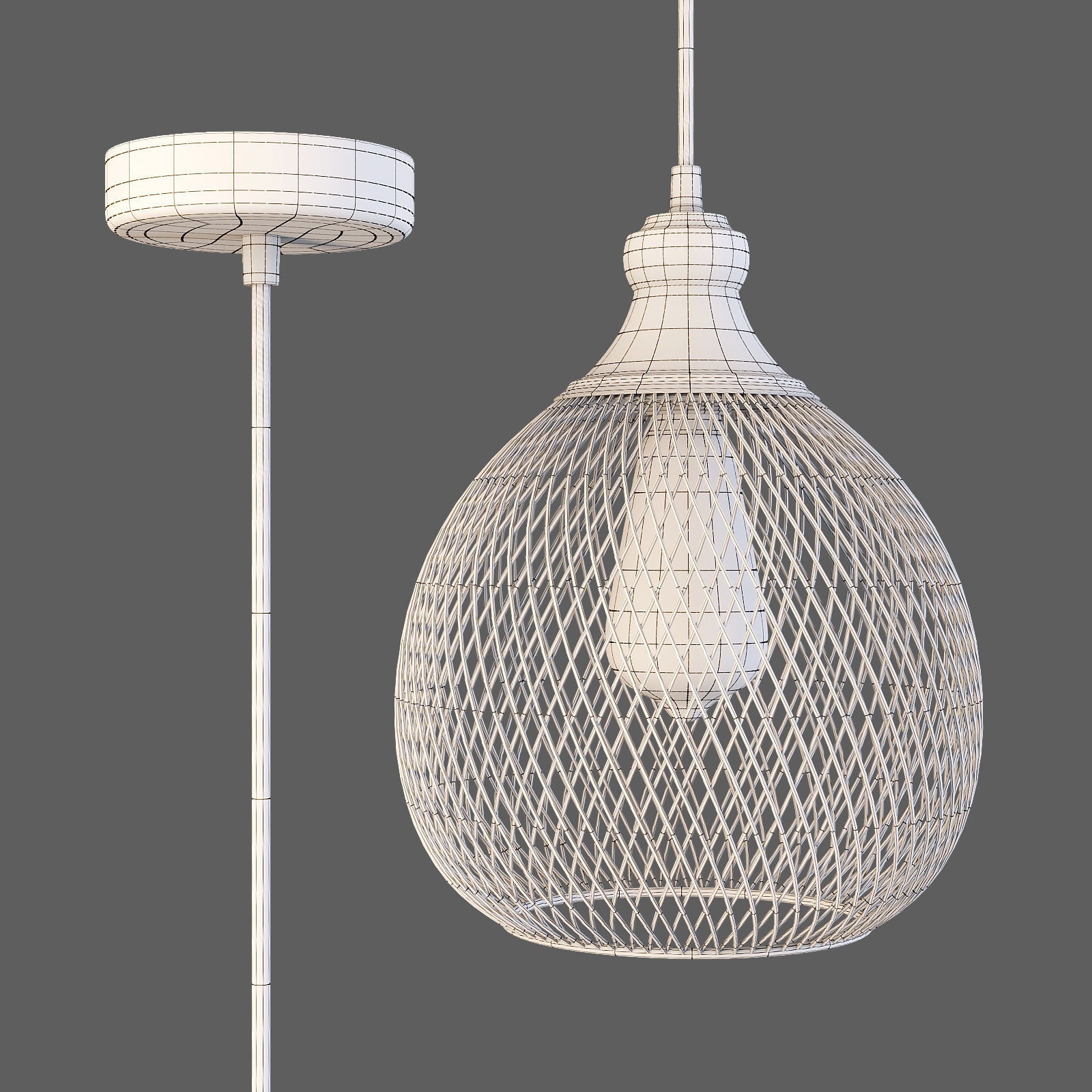 Maytoni Grille T018-01-B - Pendant Lamp 3D model_1
