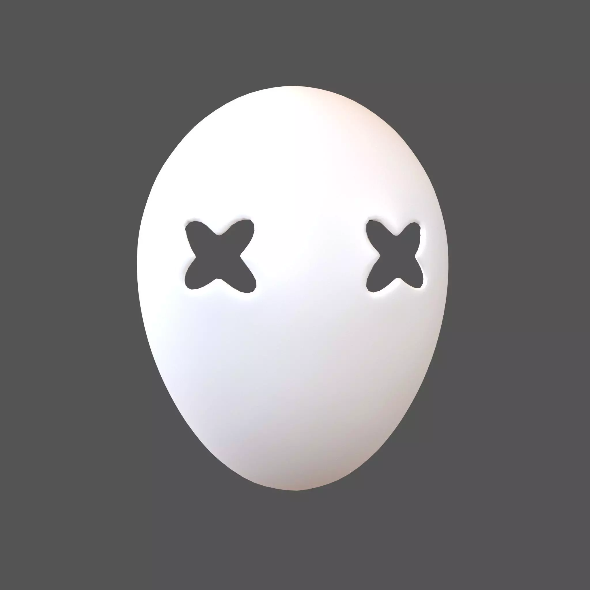 Cross Mask v1 001 Low-poly 3D model_0