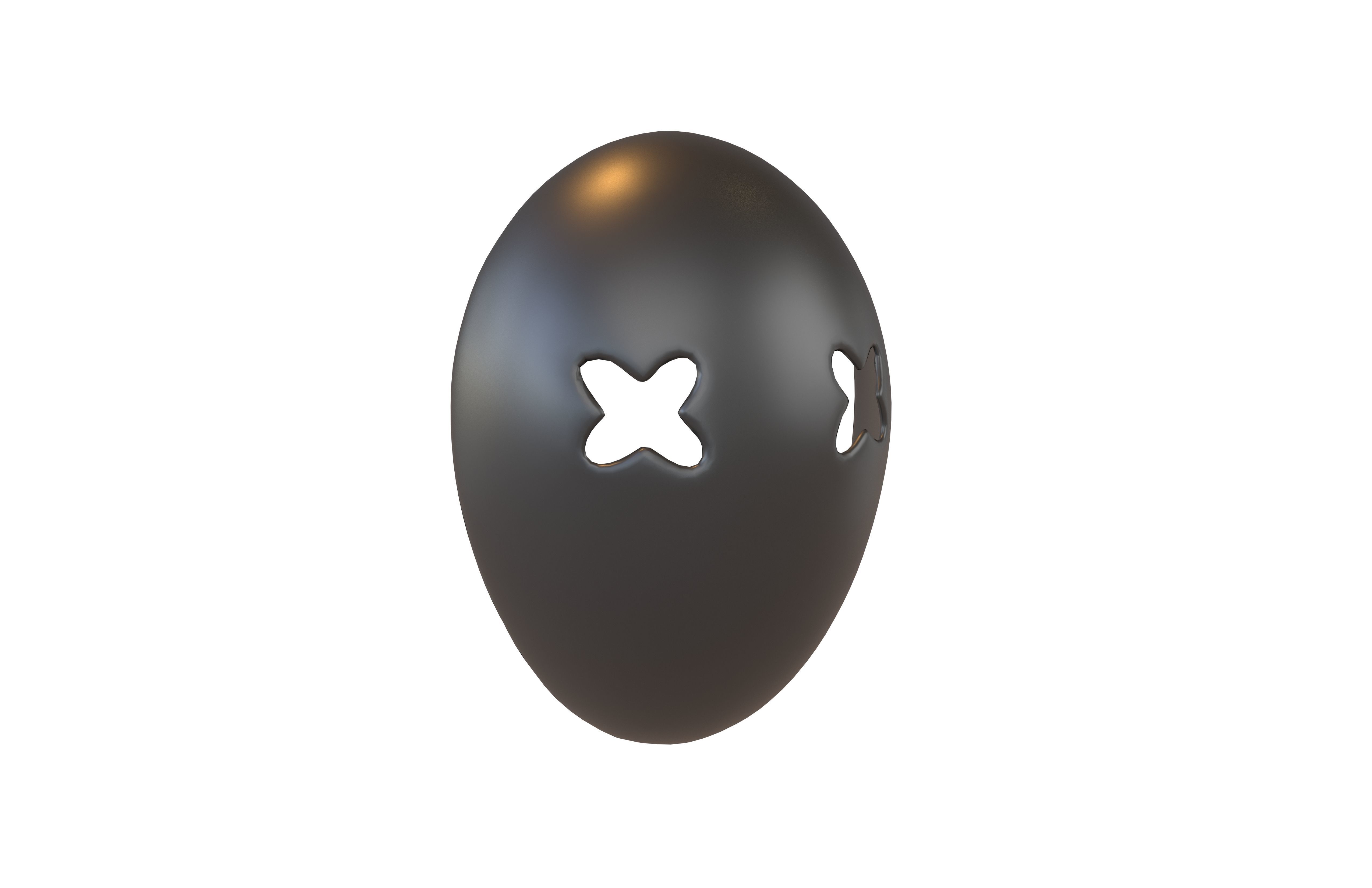 Cross Mask v1 002 Low-poly 3D model_1