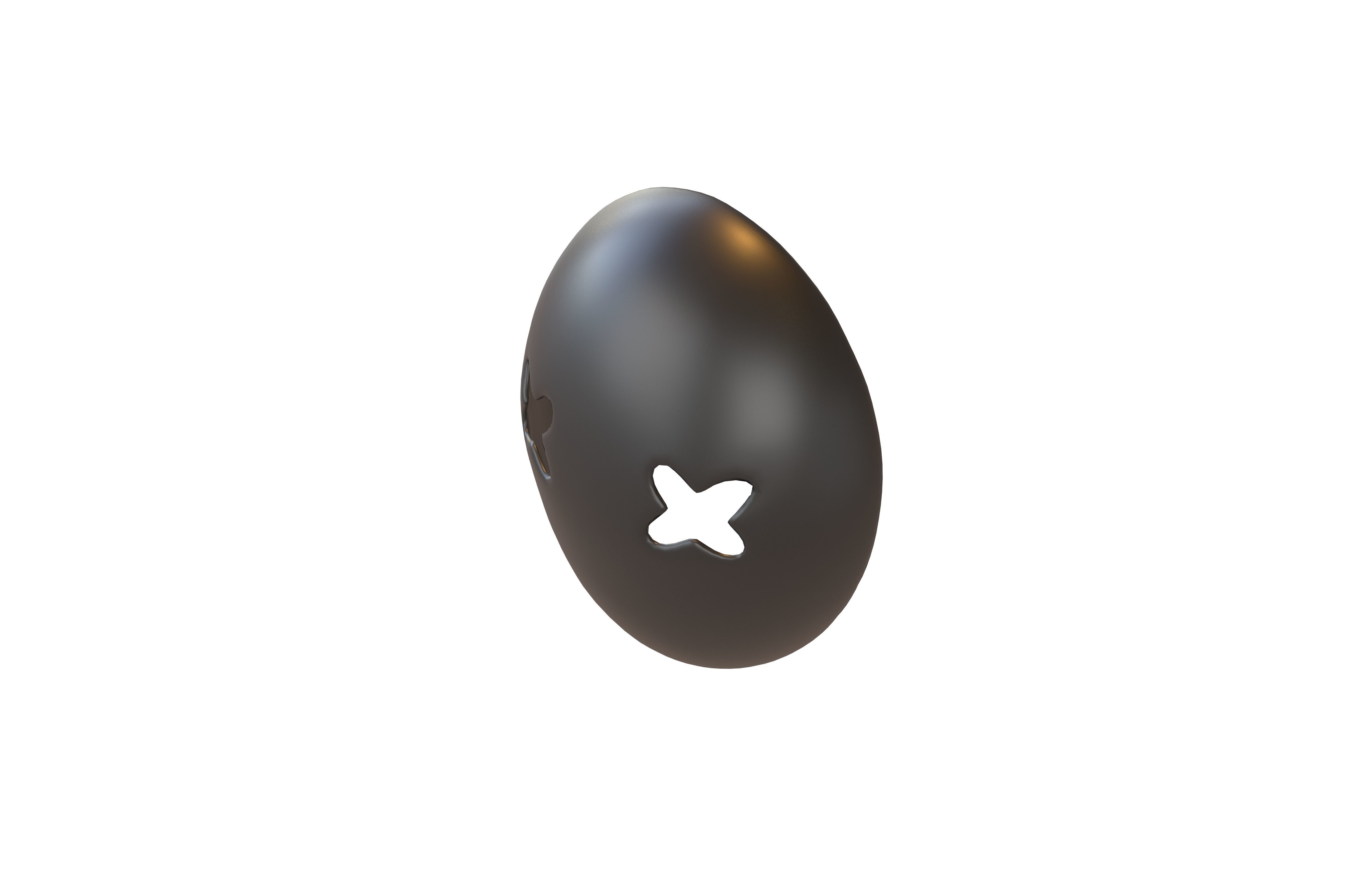 Cross Mask v1 002 Low-poly 3D model_3