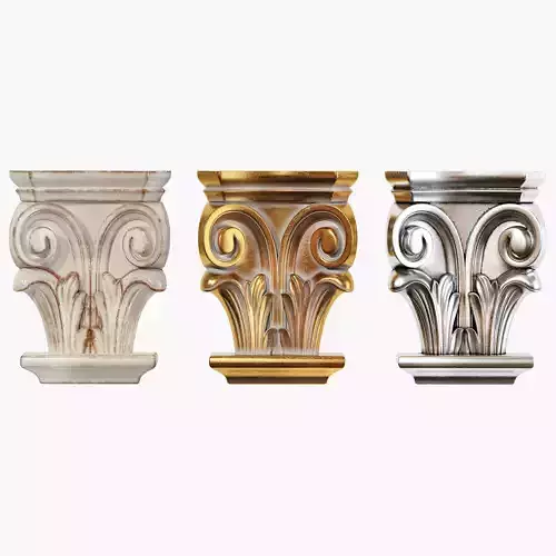 Classic capitel 02 3D model