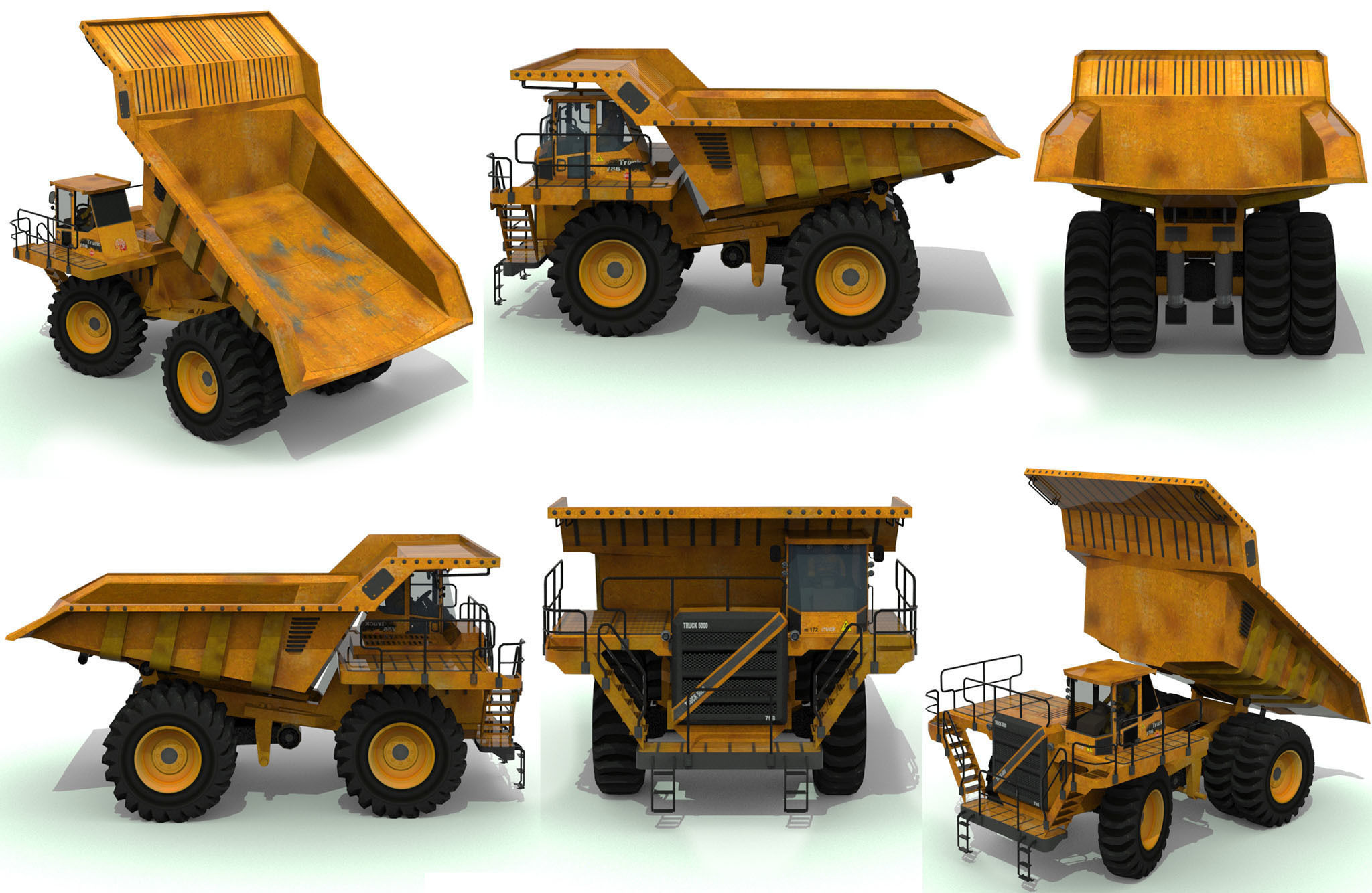 Construction Vehicles Pack Low-poly 3D model_11