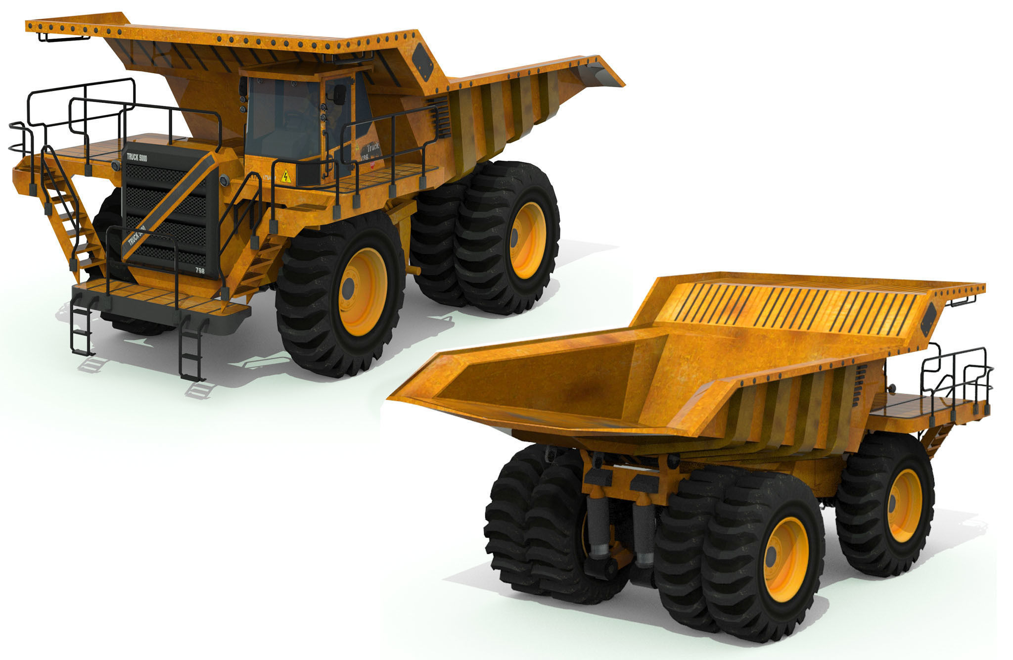 Construction Vehicles Pack Low-poly 3D model_10
