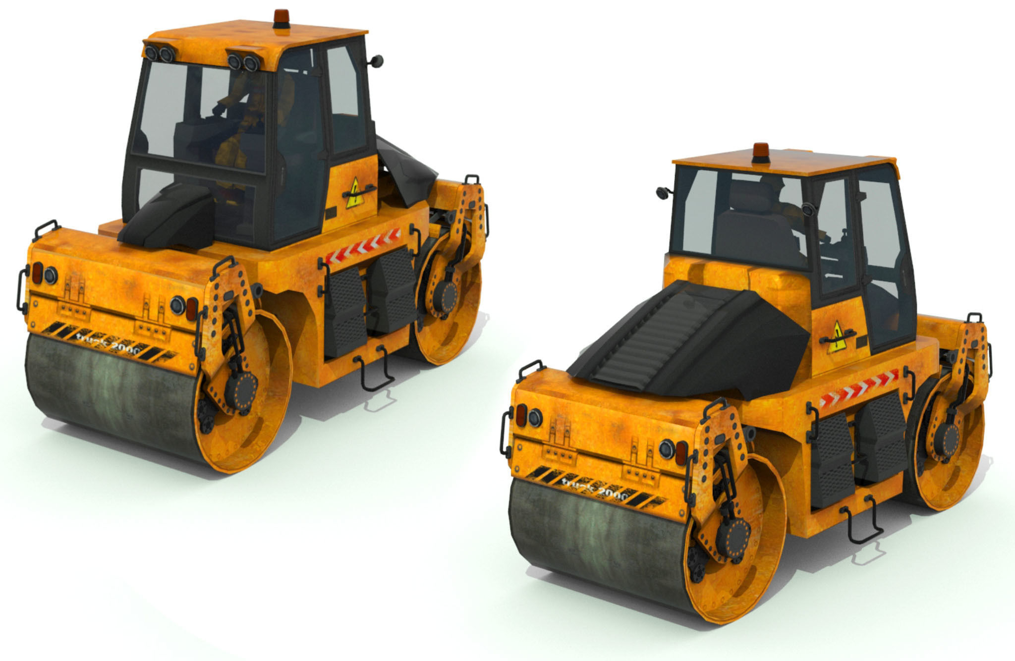 Construction Vehicles Pack Low-poly 3D model_31